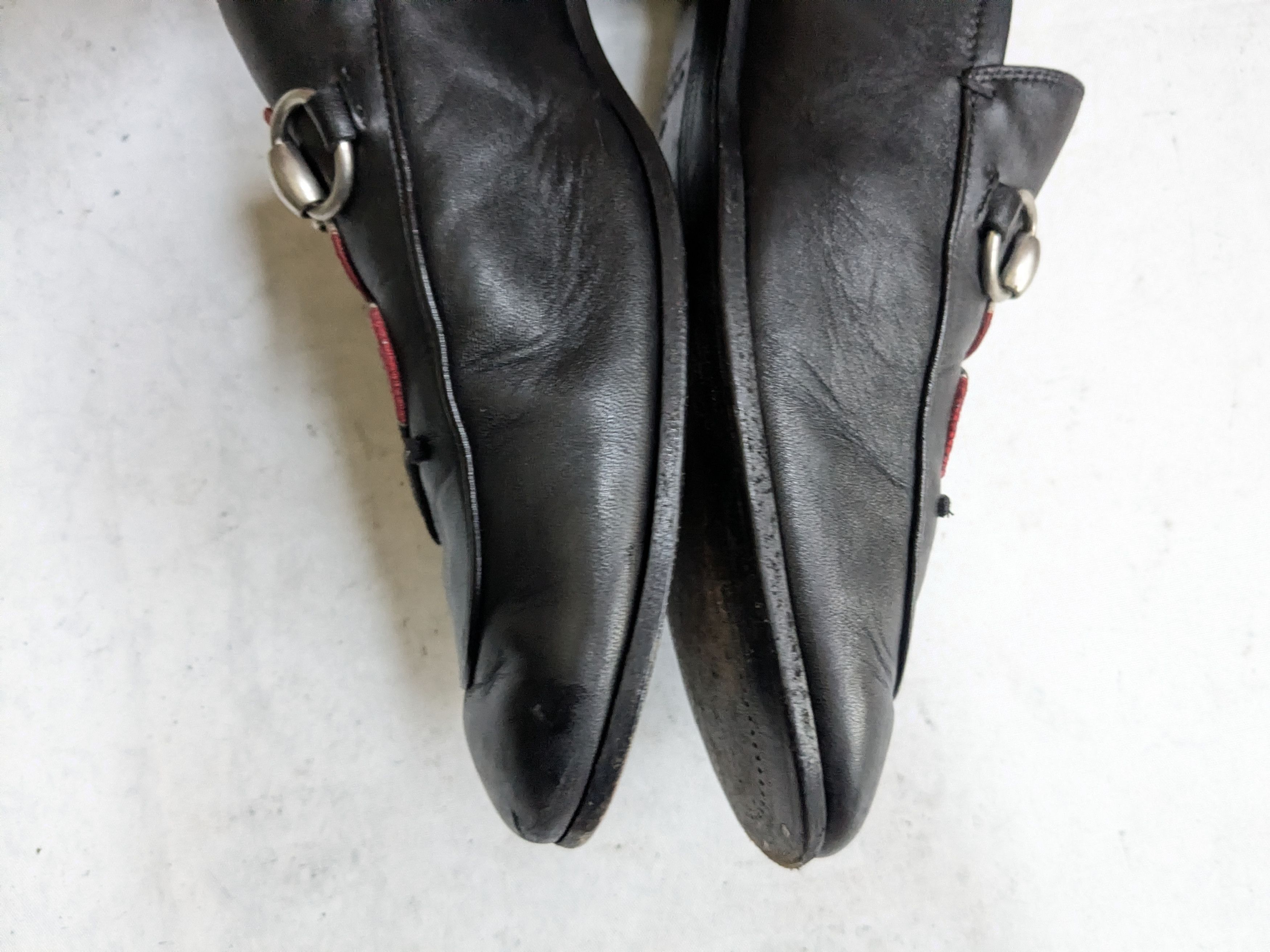 Gucci Gucci Horsebit Loafers Black Leather Snake 9 Slip Ons Size US 9 / EU 42 - 9 Thumbnail