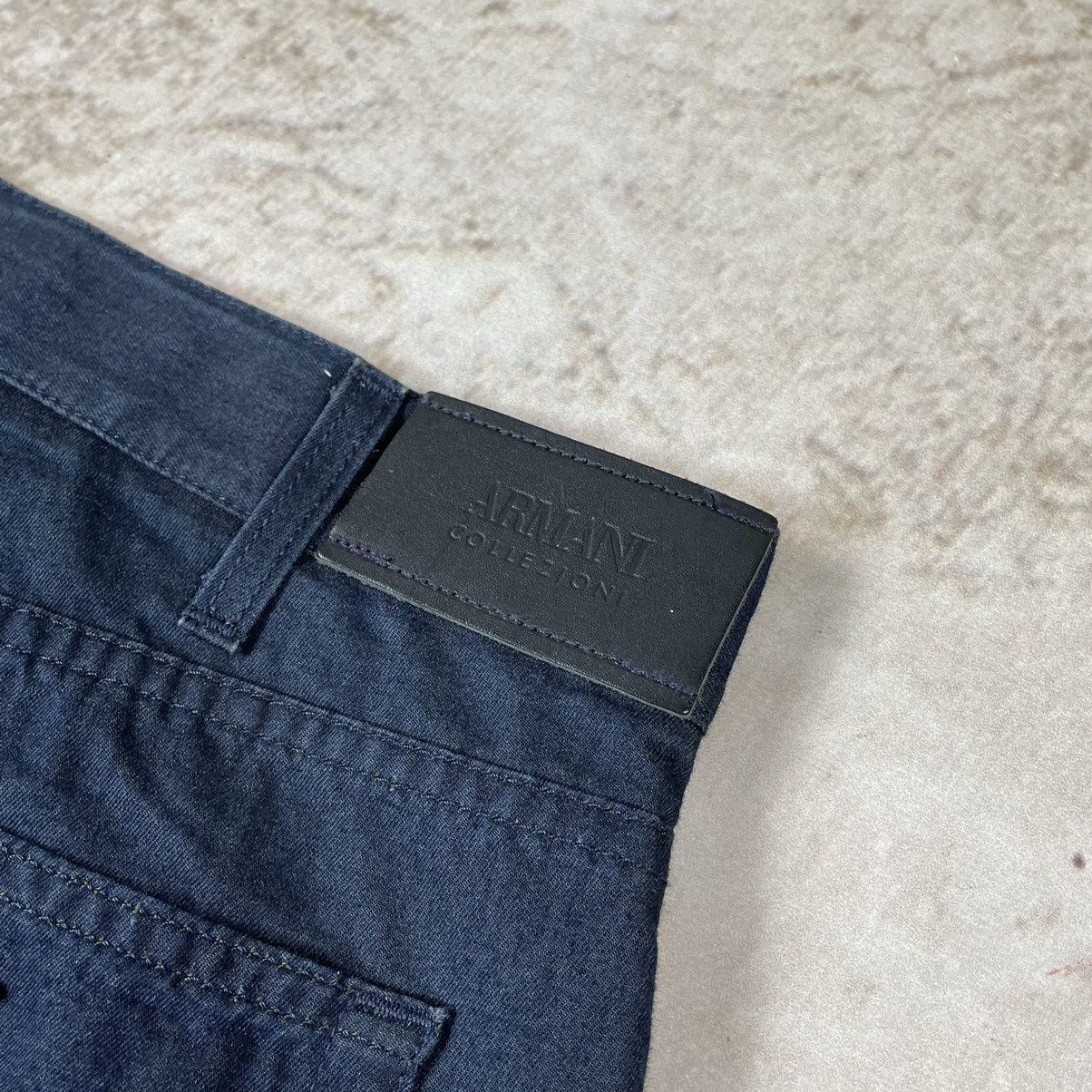 Armani × Giorgio Armani Armani Collezioni Italy Real Baggy Mettalic Logo Pants Size US 32 / EU 48 - 14 Thumbnail
