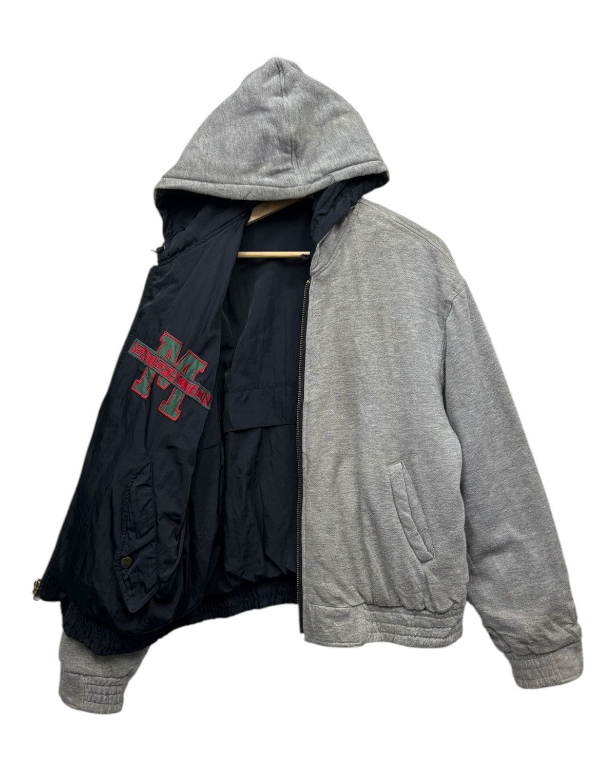 Issey Miyake RARE🔥MACHOPE SATISFACTION SENSATION BOMBER JACKET HOODIE Size US L / EU 52-54 / 3 - 7 Thumbnail