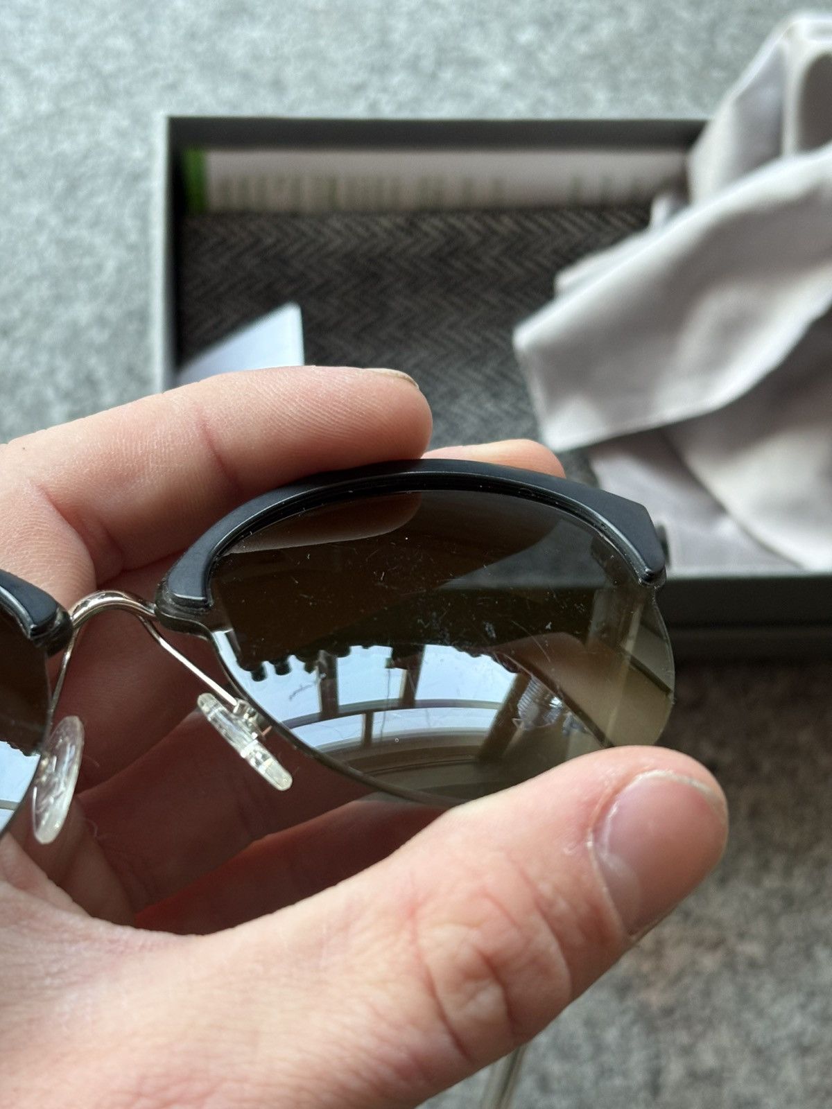 Christian Dior Monsieur × Designer × Dior Christian Dior Diorama G5V2K Sunglasses Cat Eye FULL SET Size ONE SIZE - 9 Thumbnail