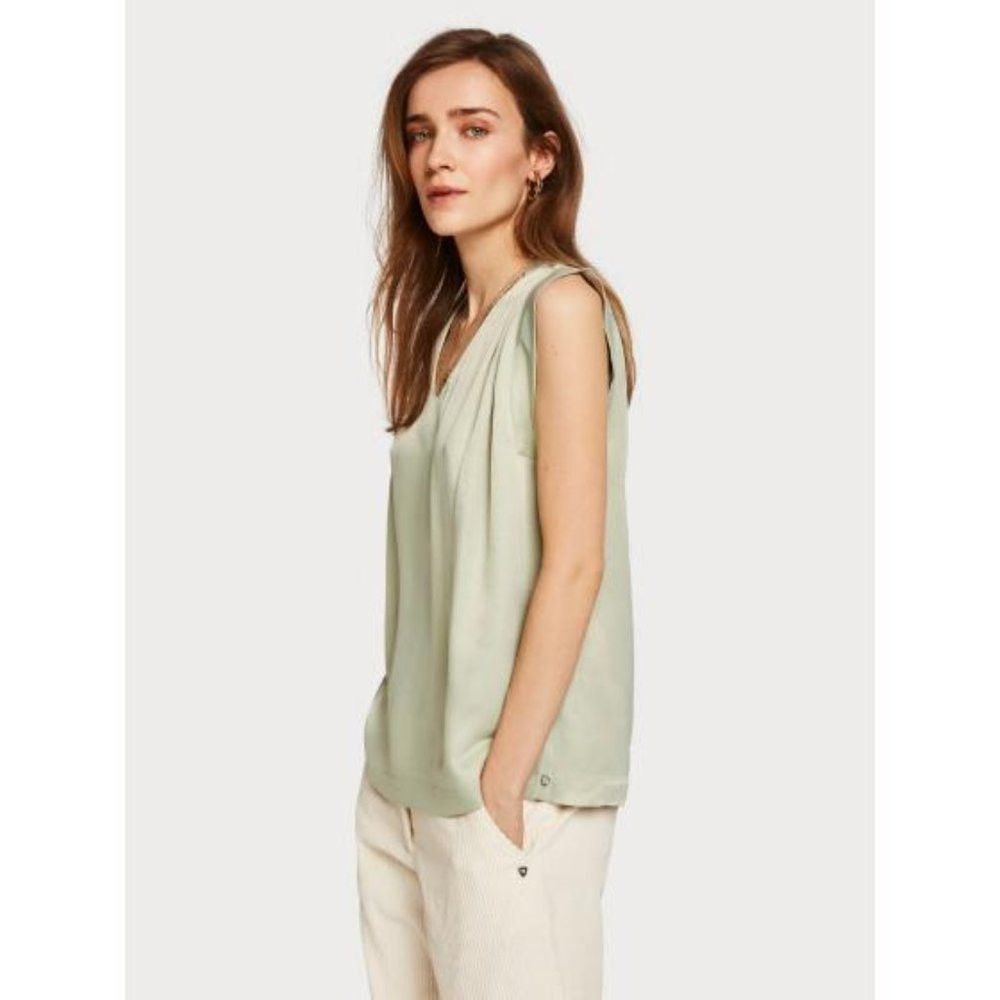 Scotch & Soda NWT New SCOTCH & SODA Silky Pleated Top Mint Size M Size M / US 6-8 / IT 42-44 - 1 Thumbnail
