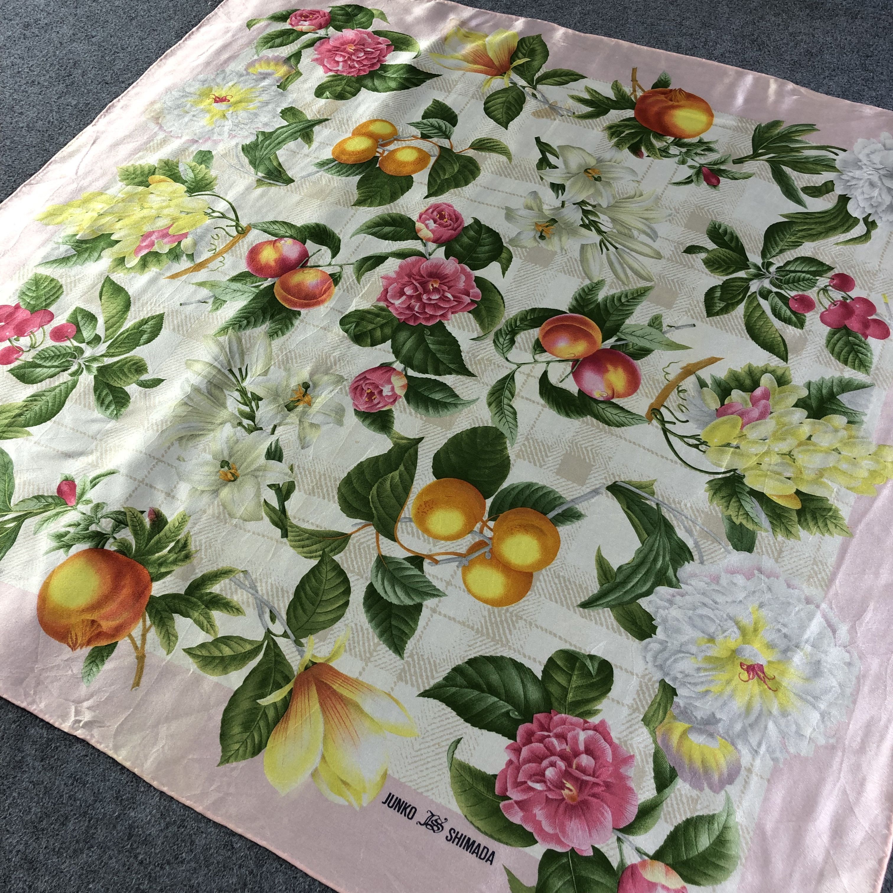 Junko Shimada Junko Shimada Floral Silk Scarf M514 Size ONE SIZE - 2 Thumbnail