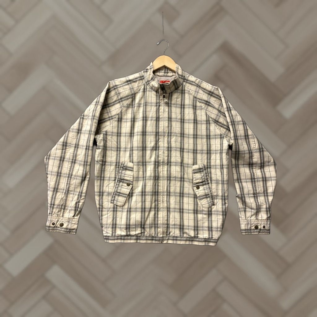 Izod Vintage Izod Men Tan Lined Plaid Bomber Jacket Small Classic Fit /155-9 Size US M / EU 48-50 / 2 - 1 Thumbnail