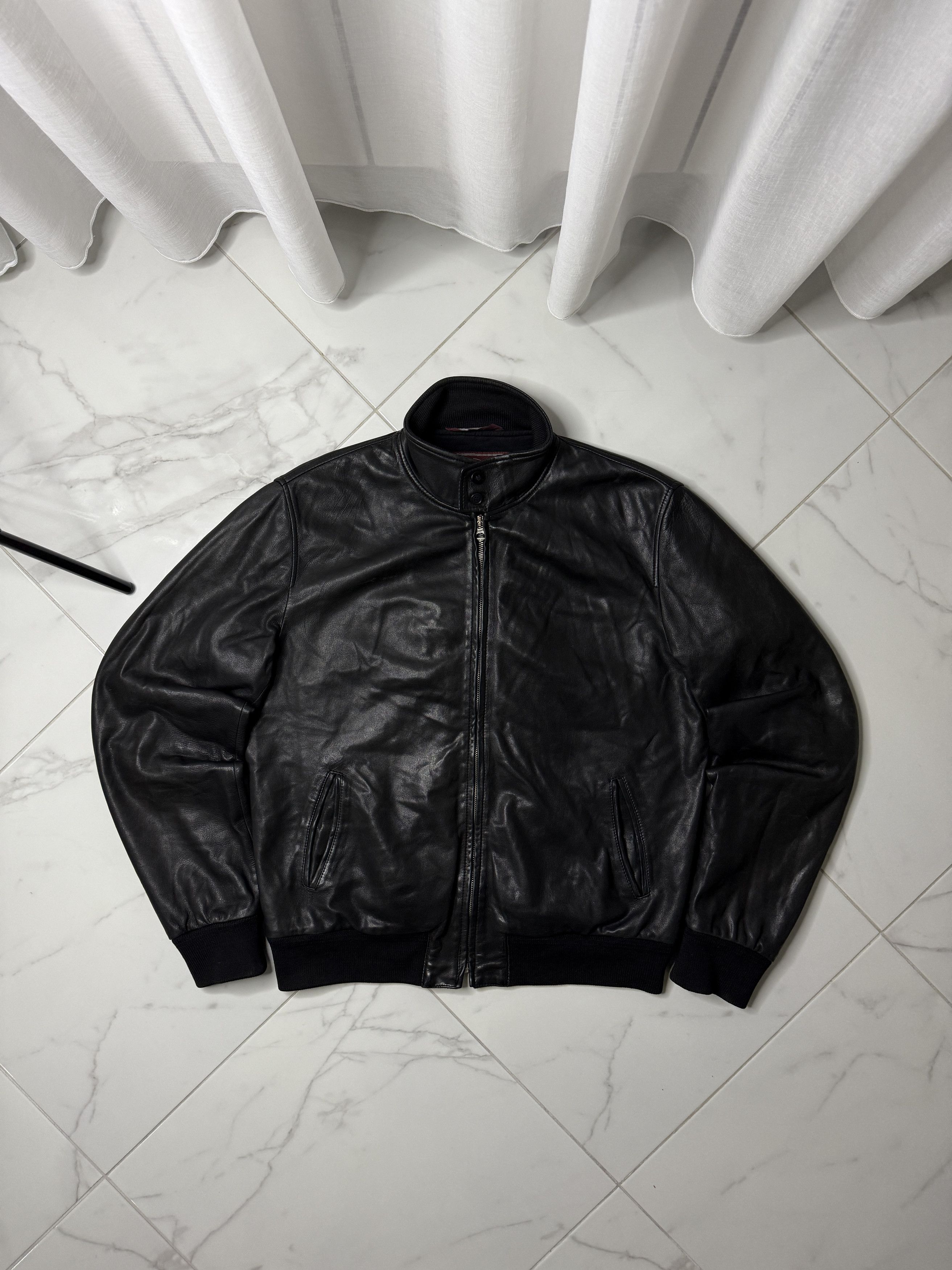 Stewart & Strauss Stewart nuvola montana vintage black leather jacket men’s Size US XL / EU 56 / 4 - 1 Thumbnail
