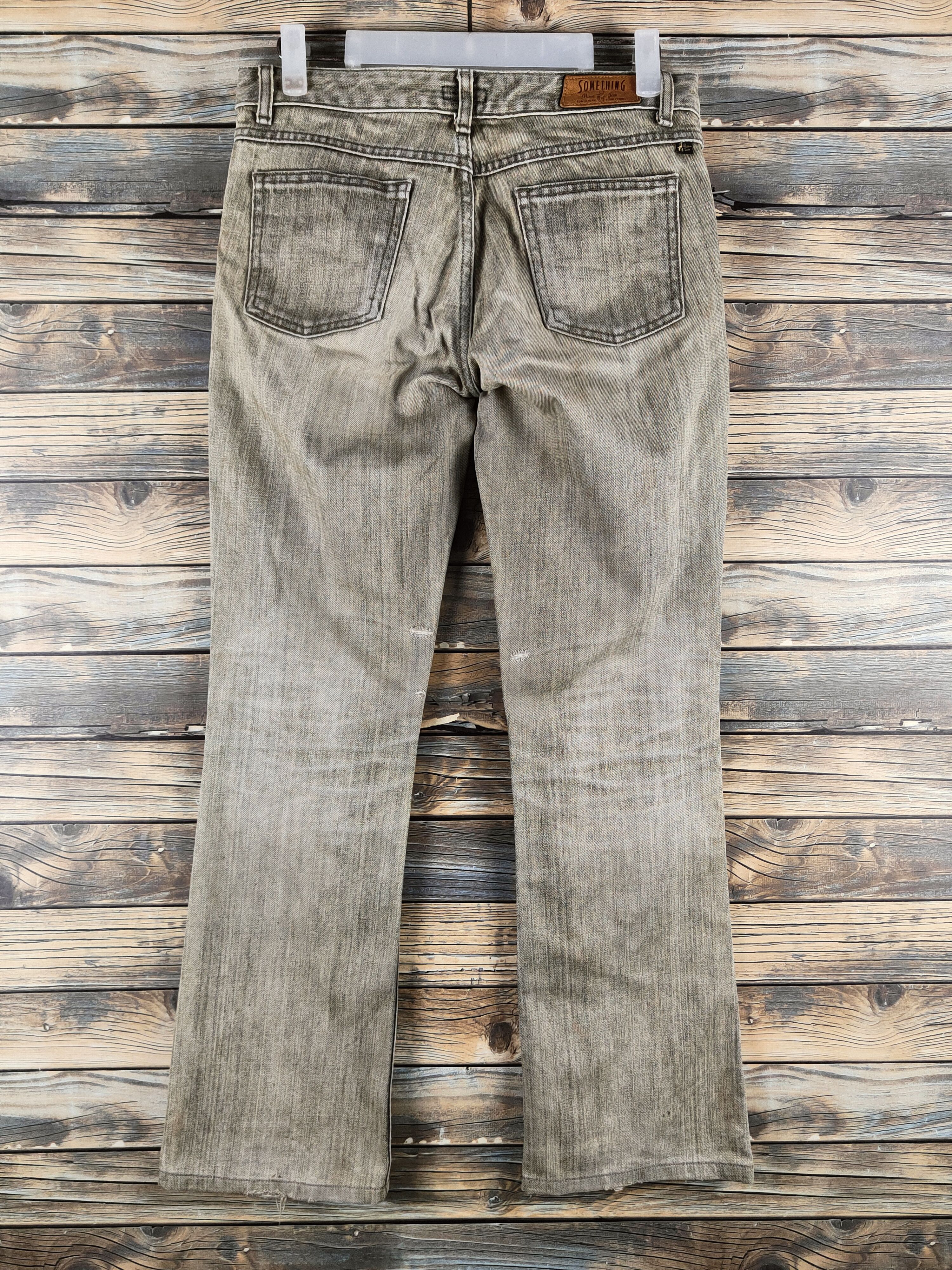 Edwin DL Edwin Dark Gray Distressed Ripped Jeans #46-629 Size 29" - 7 Thumbnail