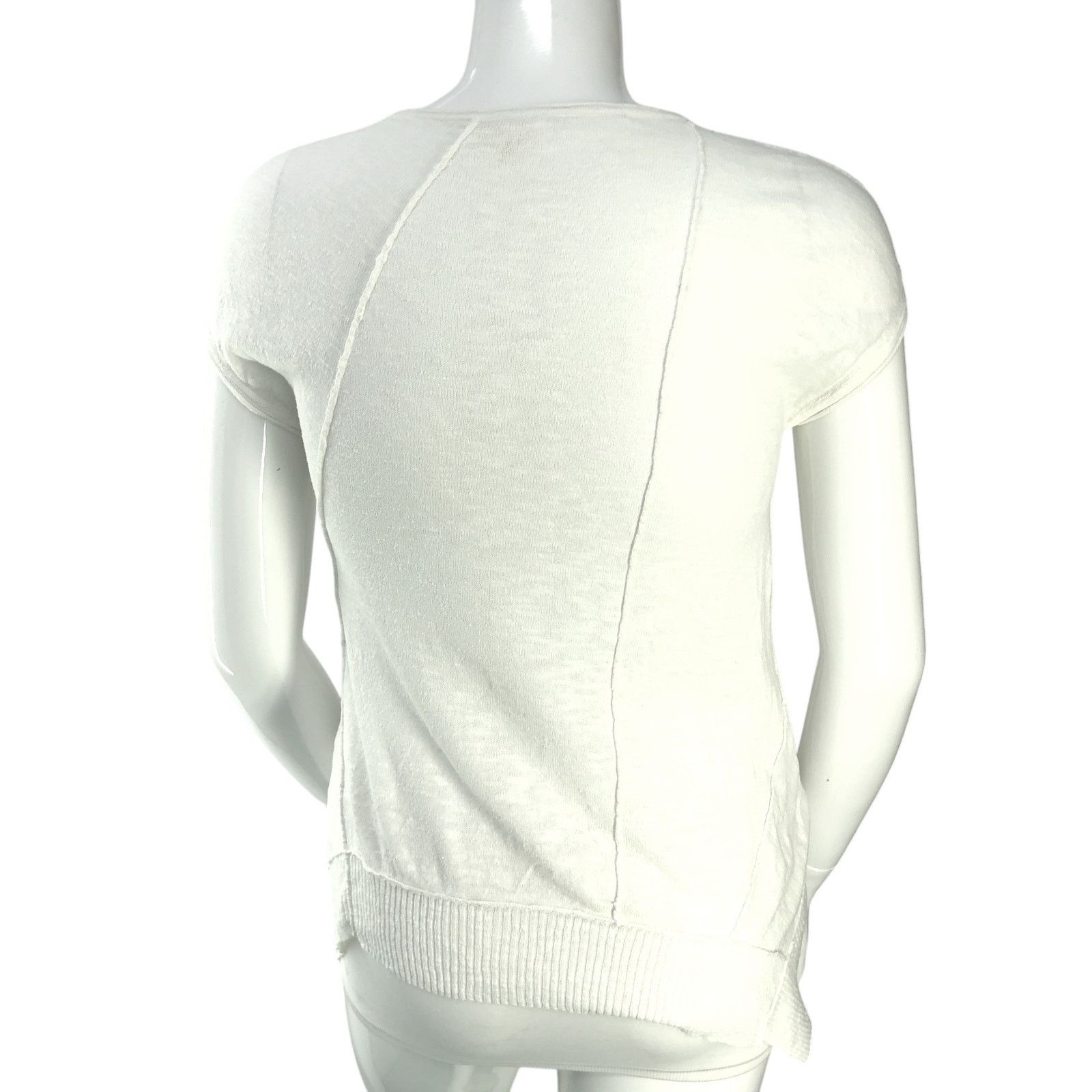 Eileen Fisher Eileen Fisher Sz PM Top Organic Linen Cotton Slub Asymmetric Size M / US 6-8 / IT 42-44 - 7 Thumbnail