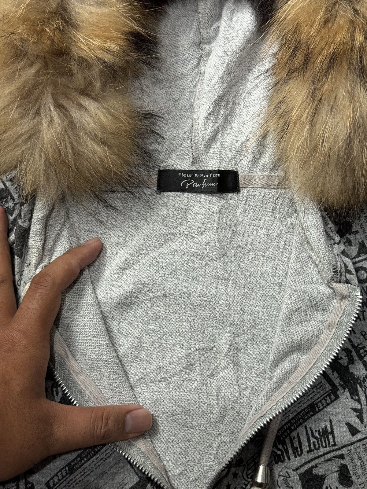 If Six Was Nine × Japanese Brand × Le Grande Bleu (L.G.B.) Fur hoodie poem full art ifsix lgb style Size US M / EU 48-50 / 2 - 7 Thumbnail
