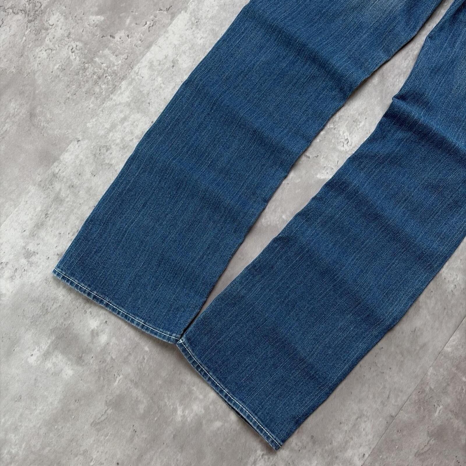 True Religion Y2K Blue True Religion Grunge Julie Straight Denim Jeans Size 30" / US 8 / IT 44 - 4 Thumbnail