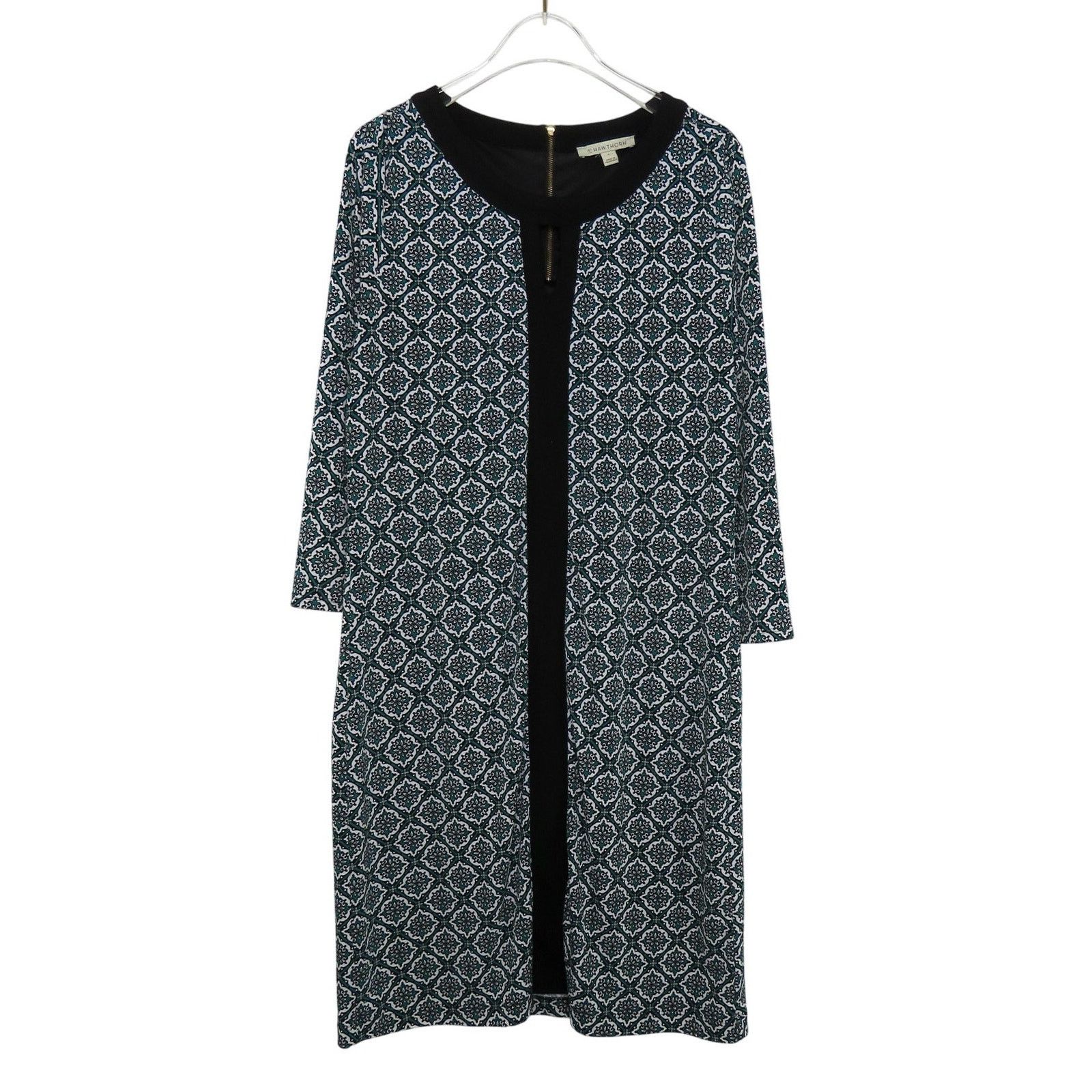 Other 41Hawthorn Blue Geometric Tunic Dress 3/4 Sleeve Medium Size M / US 6-8 / IT 42-44 - 2 Thumbnail