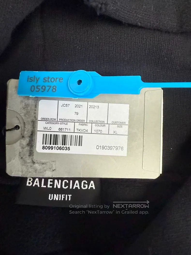 Balenciaga Balenciaga Home color block letter print fleece long-sleev Size US XL / EU 56 / 4 - 4 Thumbnail
