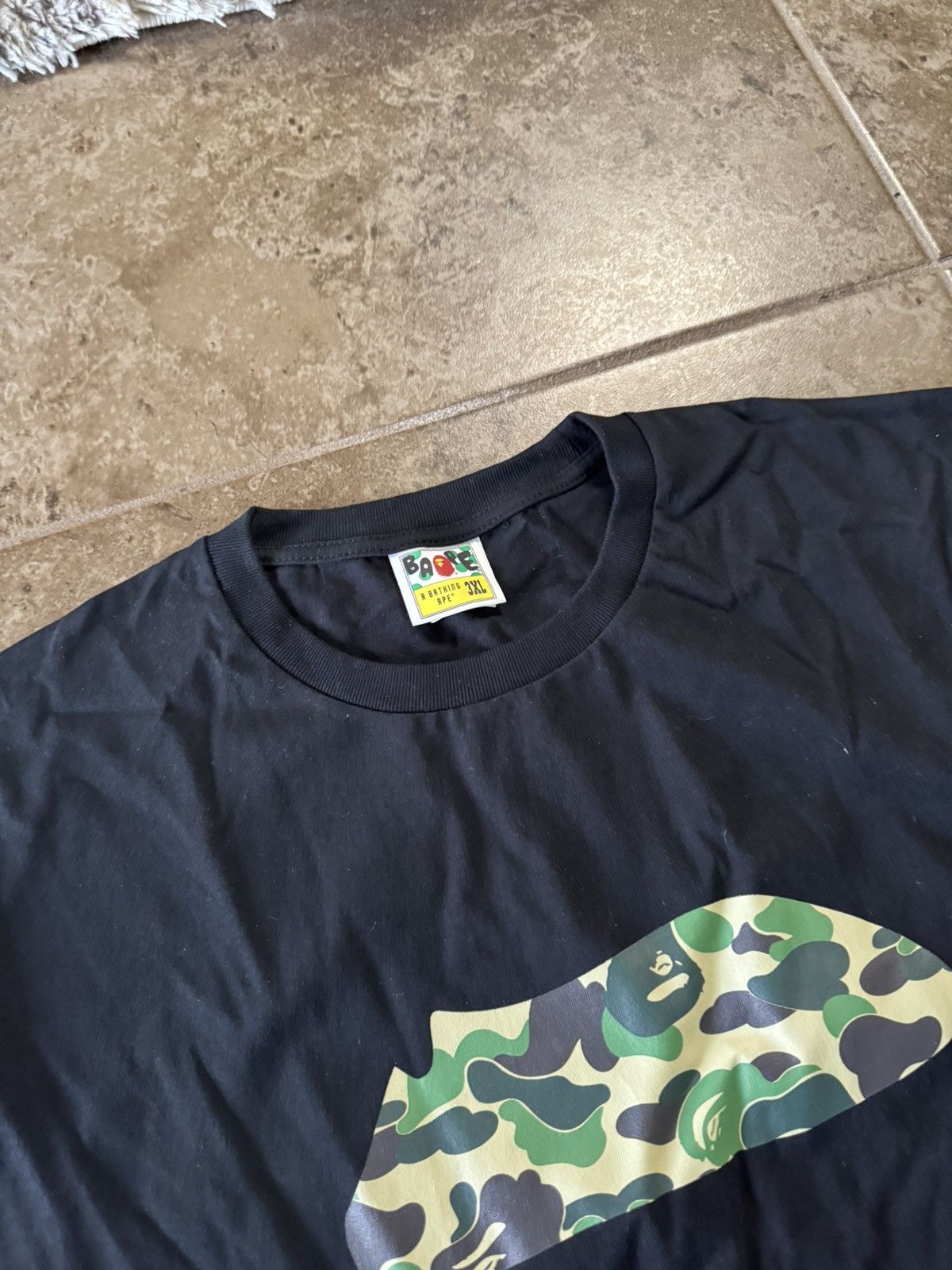 Bape BAPE ABC Camo Face Bathing Ape Tee Black Size US XXL / EU 58 / 5 - 2 Thumbnail