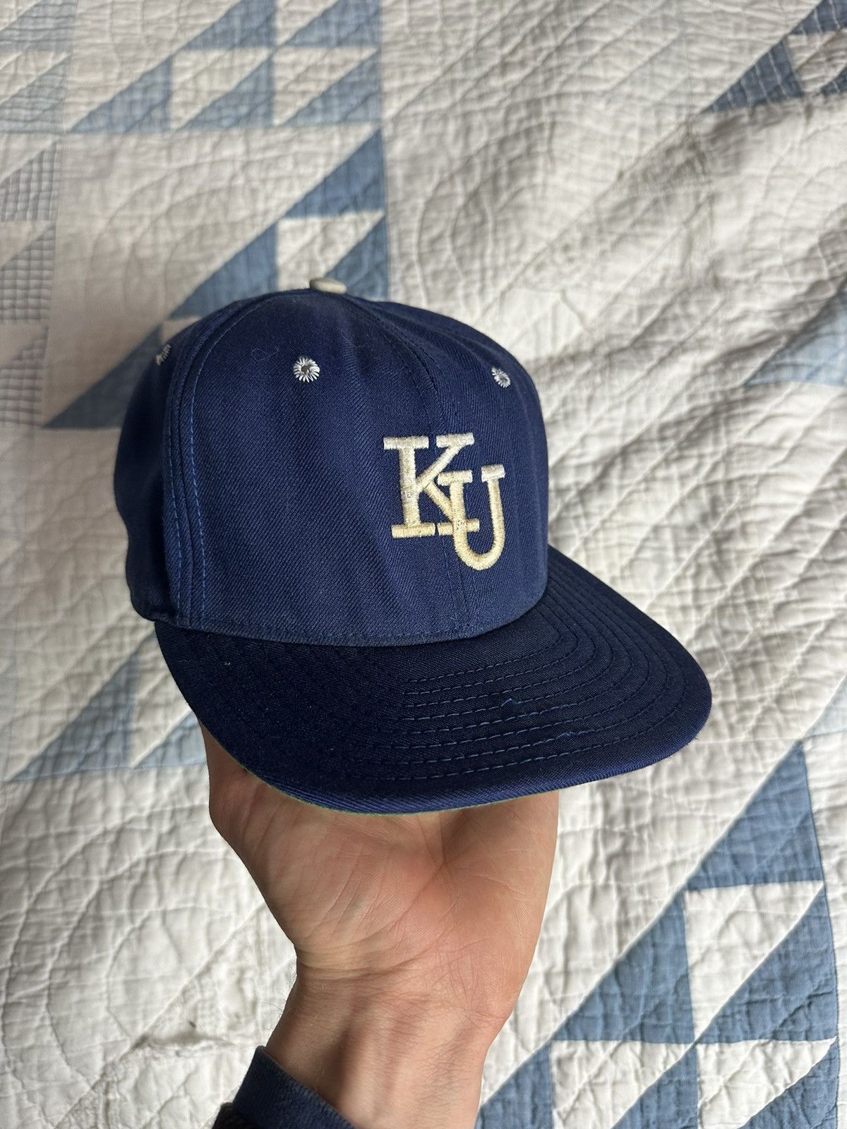 Vintage Wool 60s p image caps Kansas university baseball cap Size ONE SIZE - 5 Thumbnail