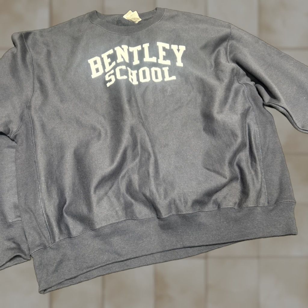 Champion VINTAGE Champion Sweatshirt 3XL Blue Bentley University Reversible Reverse Weave Warmup Pullover Men Crew Neck Long Sleeve Sweatshirt Size US XXL / EU 58 / 5 - 1 Thumbnail