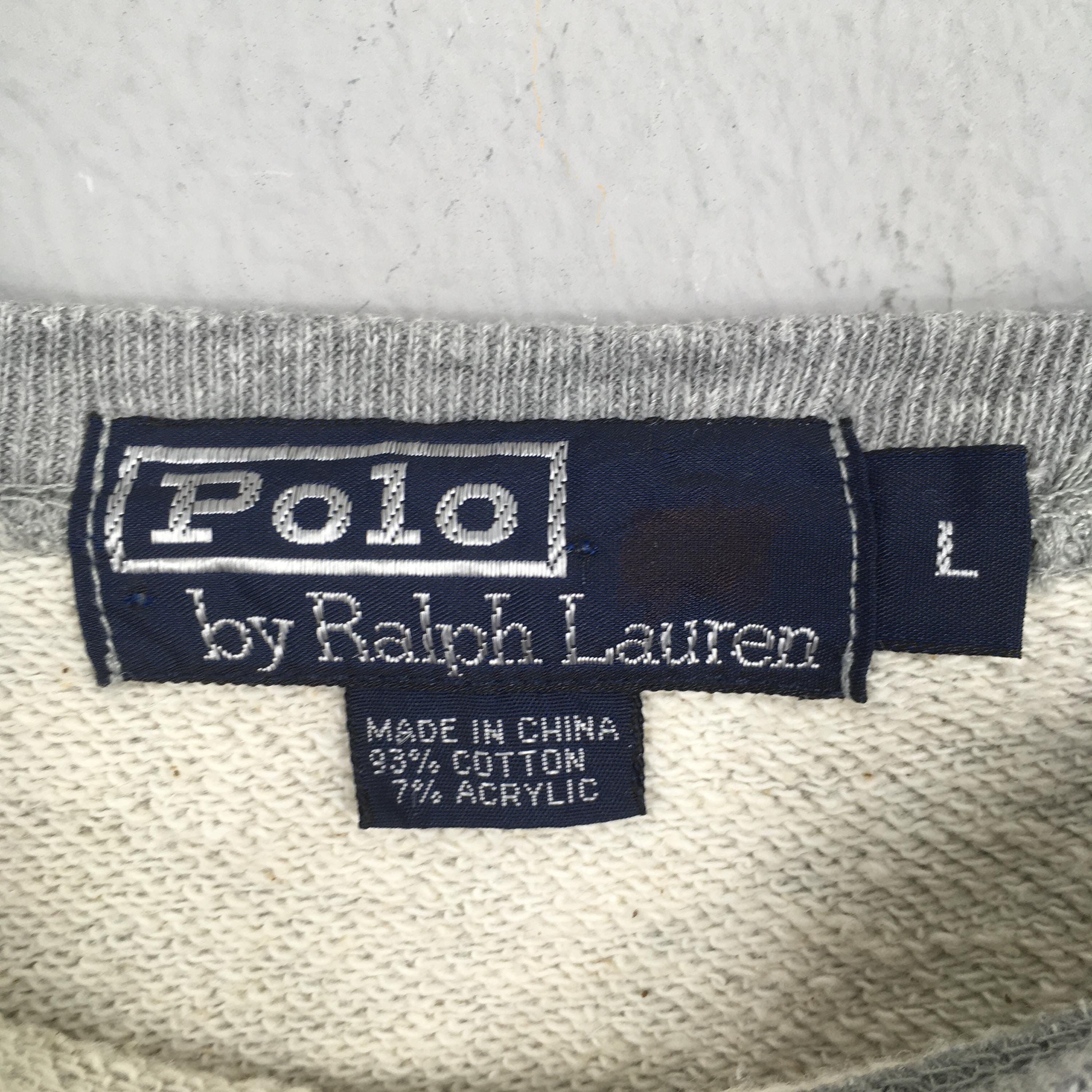 Polo Ralph Lauren Vintage 90s Polo Bear Polo Ralph Lauren Sweatshirt Large Size US L / EU 52-54 / 3 - 5 Thumbnail