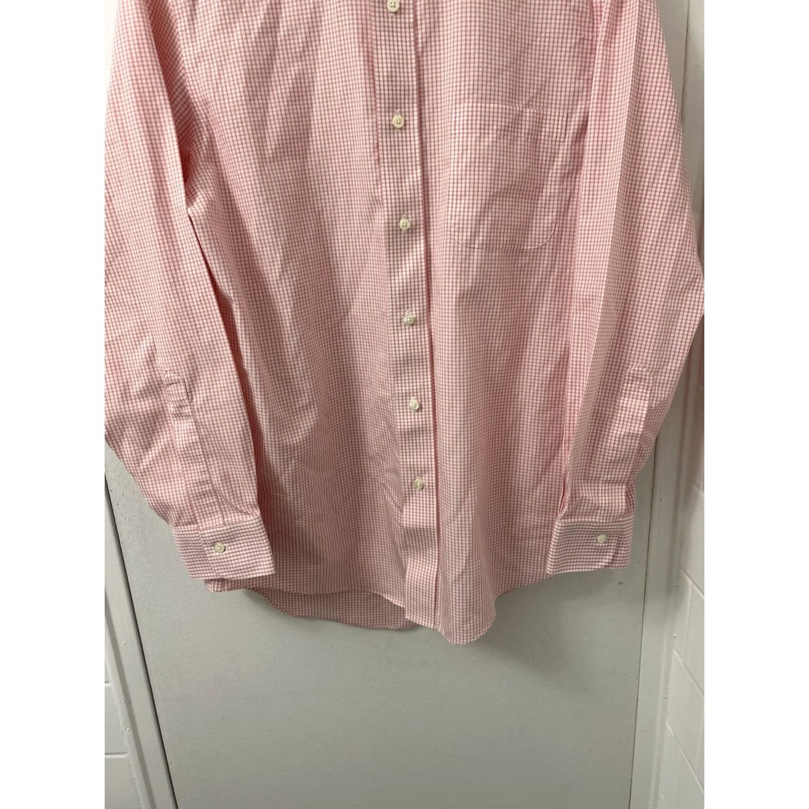 Brooks Brothers VINTAGE Brooks Brothers Original Polo Shirt Men 15 Pink Plaid Milano Non Iron L/S ShirtMILANO Pink Plaid Long Sleeve Button-Up Collared Vintage Mens Size US M / EU 48-50 / 2 - 3 Thumbnail