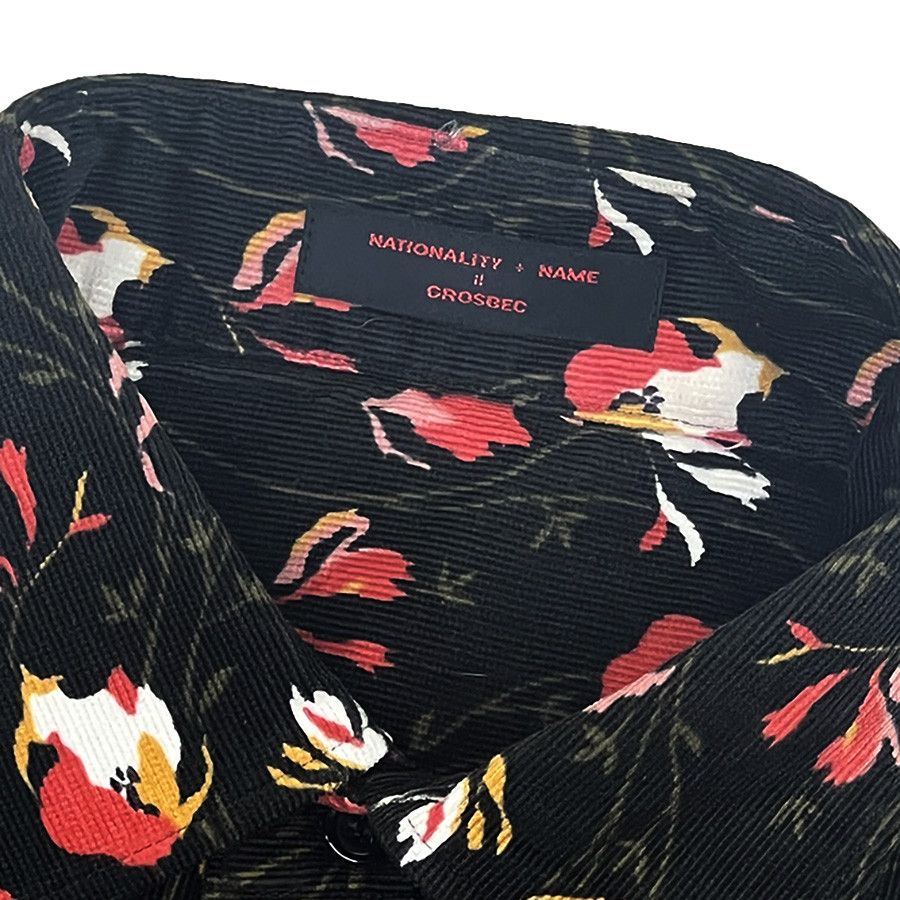 Other Vintage Flowered Corduroy Button-Front Shirt from Japan Size US S / EU 44-46 / 1 - 5 Thumbnail
