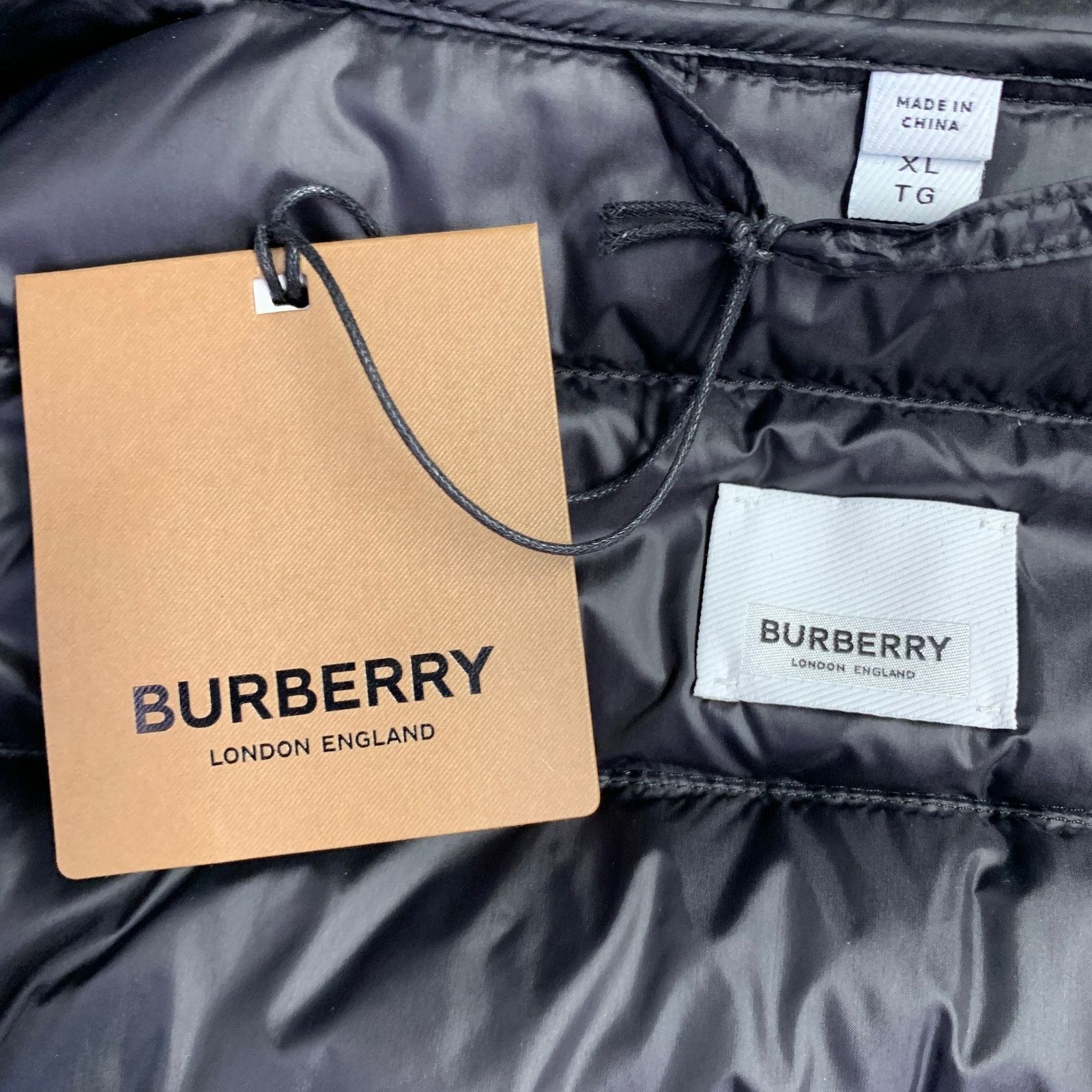 Burberry Size XL Barking Black Olive Quilted Polyamide Hooded Coat Size US XL / EU 56 / 4 - 5 Thumbnail