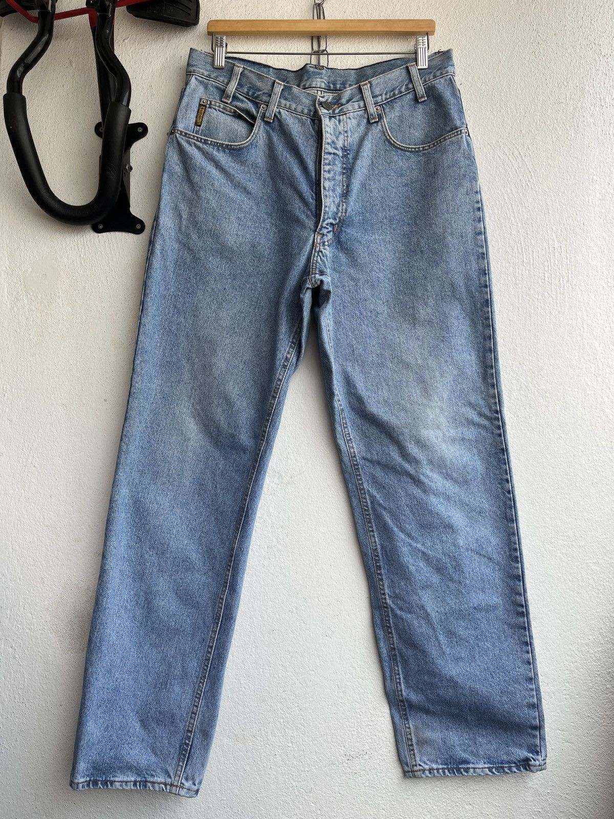 Armani VINTAGE ARMANI JEANS ITALY BAGGY LOOSE BLUE DENIM Size US 36 / EU 52 - 1 Thumbnail