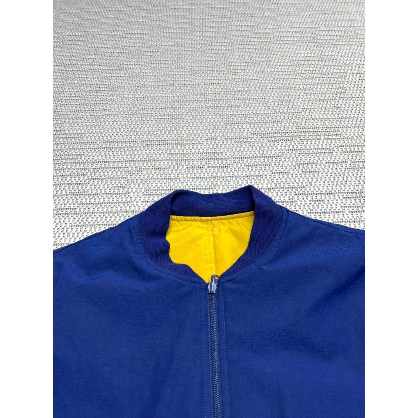 Bonobos Bonobos Jacket Mens Small Blue Reversible Bomber Full Zip Quilted Mid-Length Chest 40 in Regular Zip Polyester Size US S / EU 44-46 / 1 - 4 Thumbnail