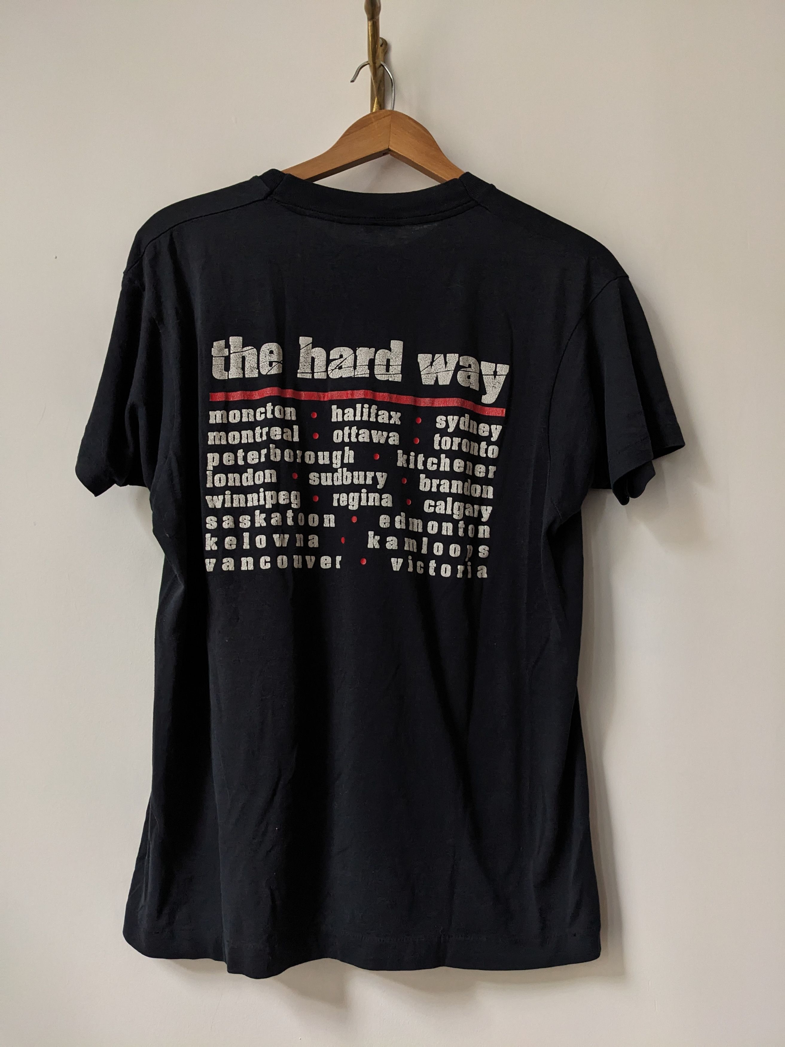 Vintage 80s Vintage Steve Earle T-shirt S The Hard Way Tour Size US S / EU 44-46 / 1 - 2 Thumbnail