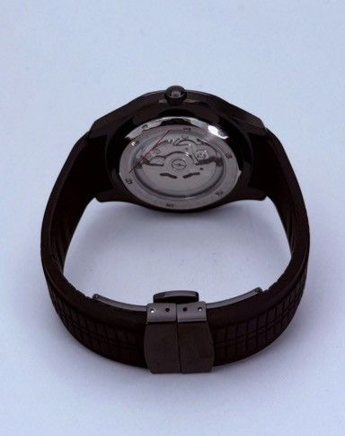 Japanese Brand Seiko Mod Aquanaut All Black Steel Watch Rubber Strap 41mm Size ONE SIZE - 4 Thumbnail
