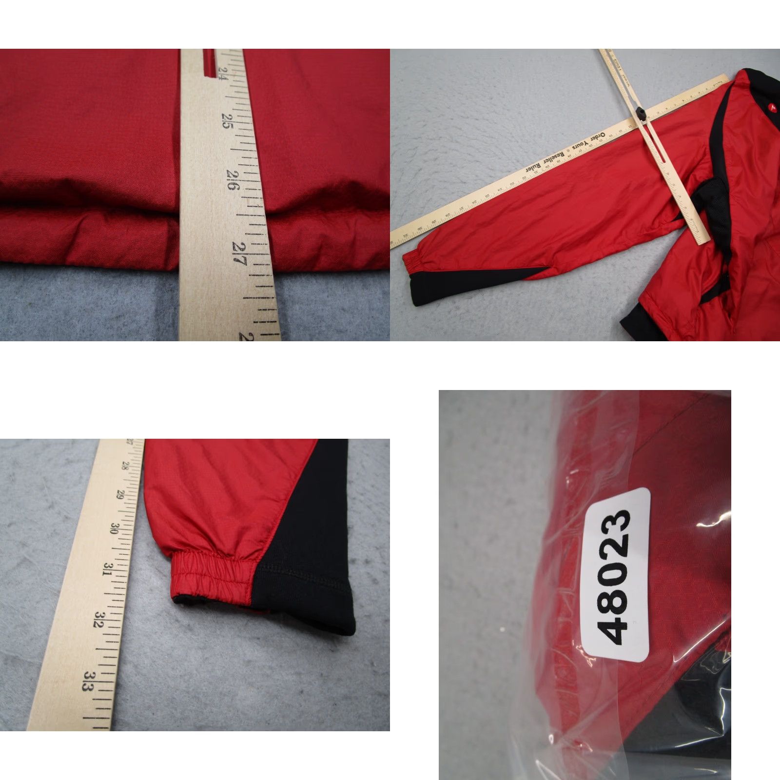 Marmot Women Jacket Large Red Fleece Lined Full Zip Windbreaker Hike Workwear
