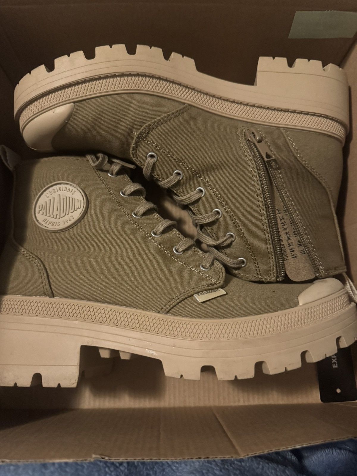 Palladium Palladium brown khaki boots Size US 8 / IT 38 - 1 Thumbnail