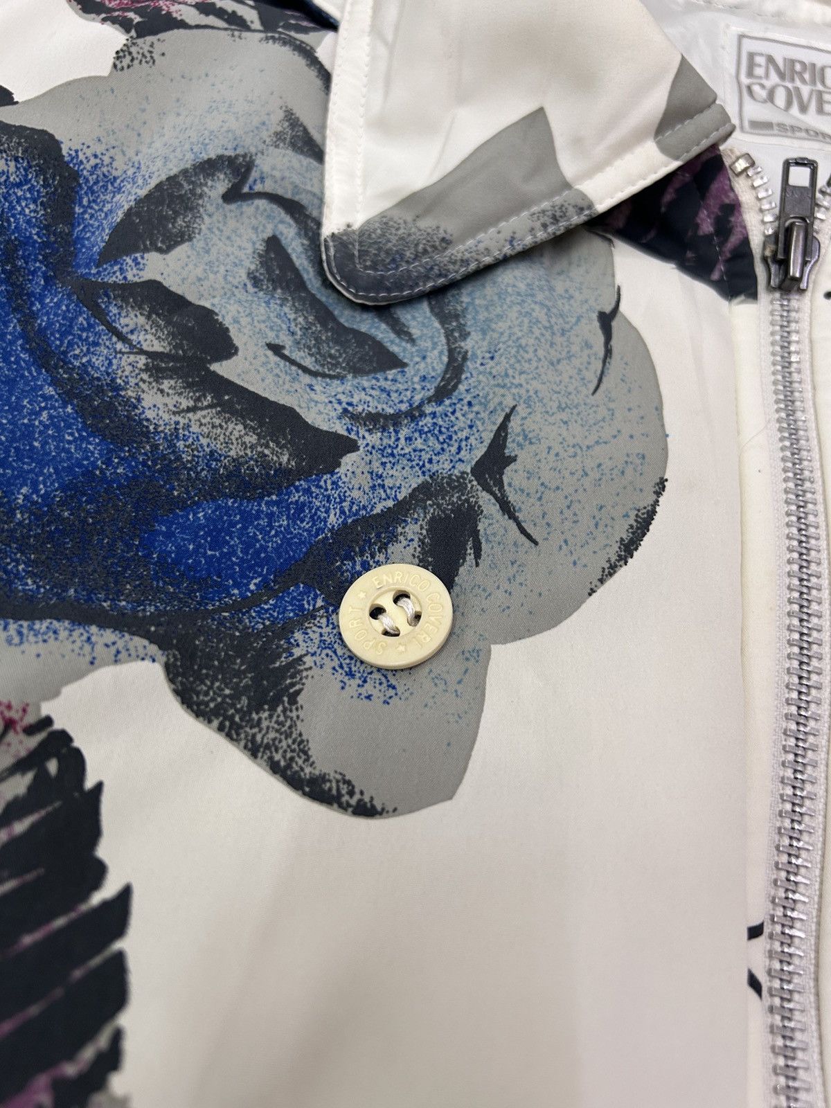 Designer × Enrico Coveri Vintage ENRICO COVERI Sport Blossom Full Zipper Jacket Size US M / EU 48-50 / 2 - 18 Thumbnail
