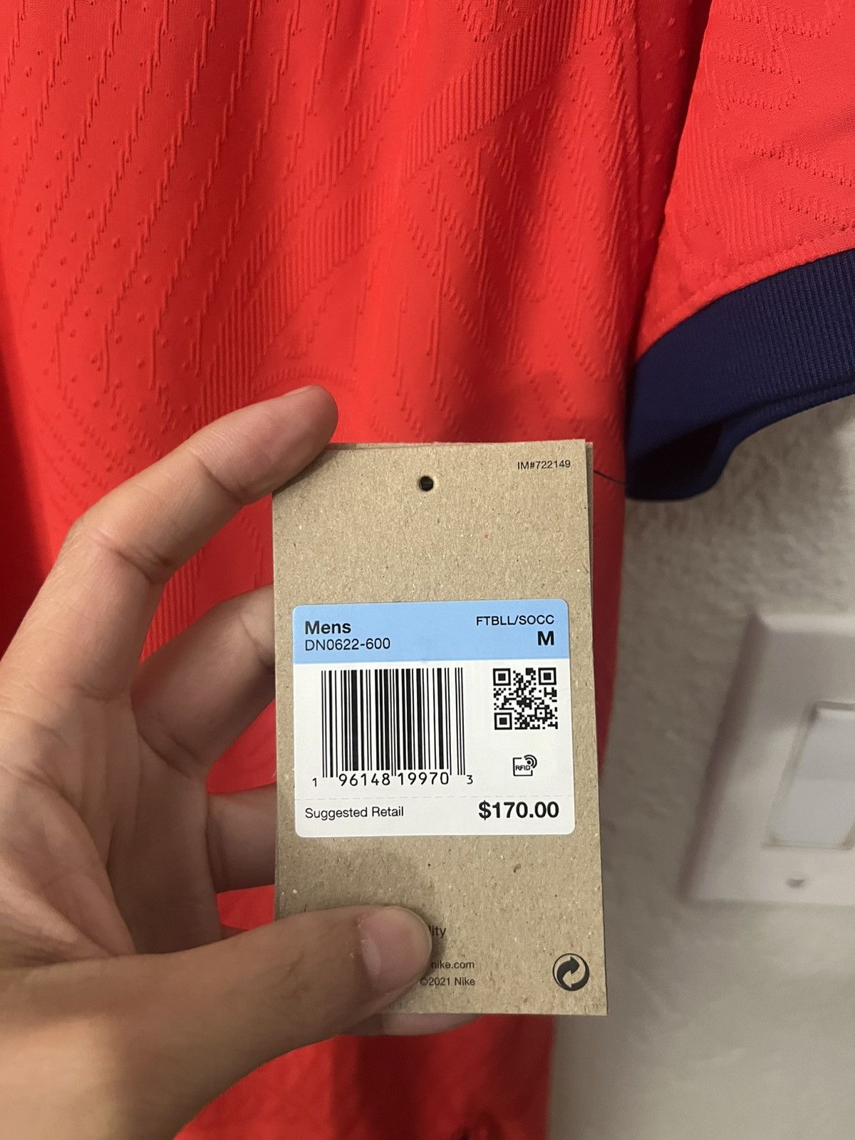 Nike Nike Authentic England Away Vapor Match Soccer Jersey 2022 Size US M / EU 48-50 / 2 - 2 Thumbnail
