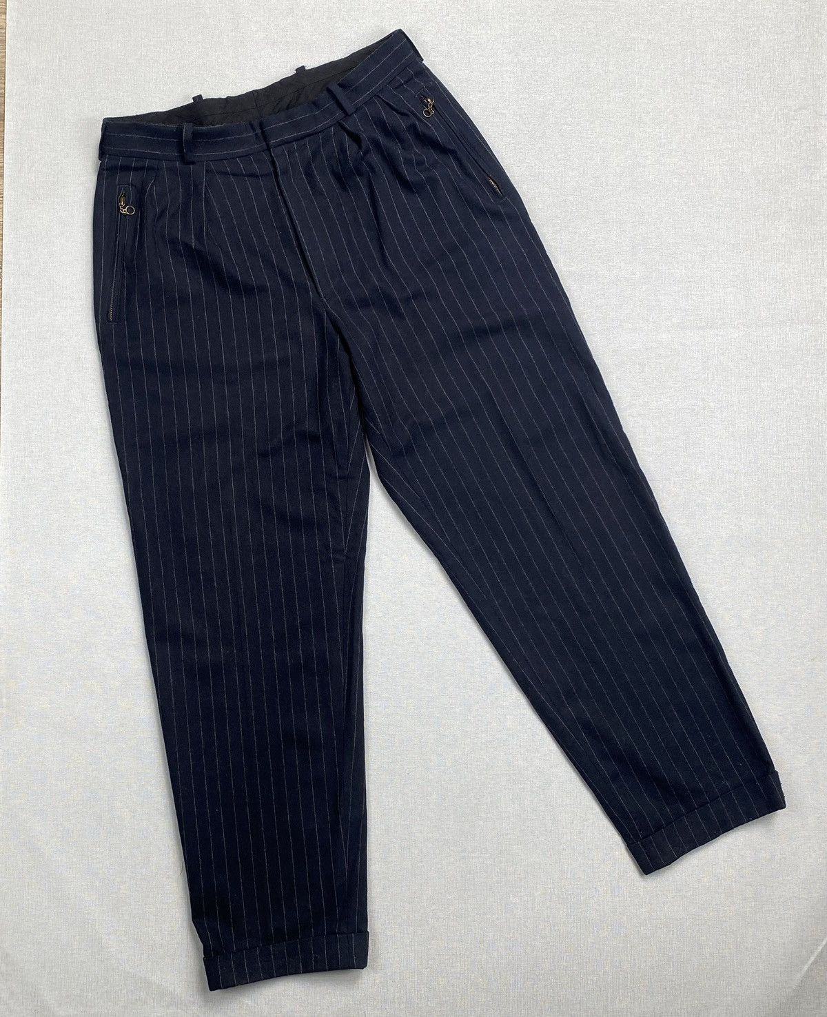 Polo Ralph Lauren × Vintage Vintage Polo Ralph Lauren Wool Trousers Pants size W33L34 Size US 33 - 1 Thumbnail