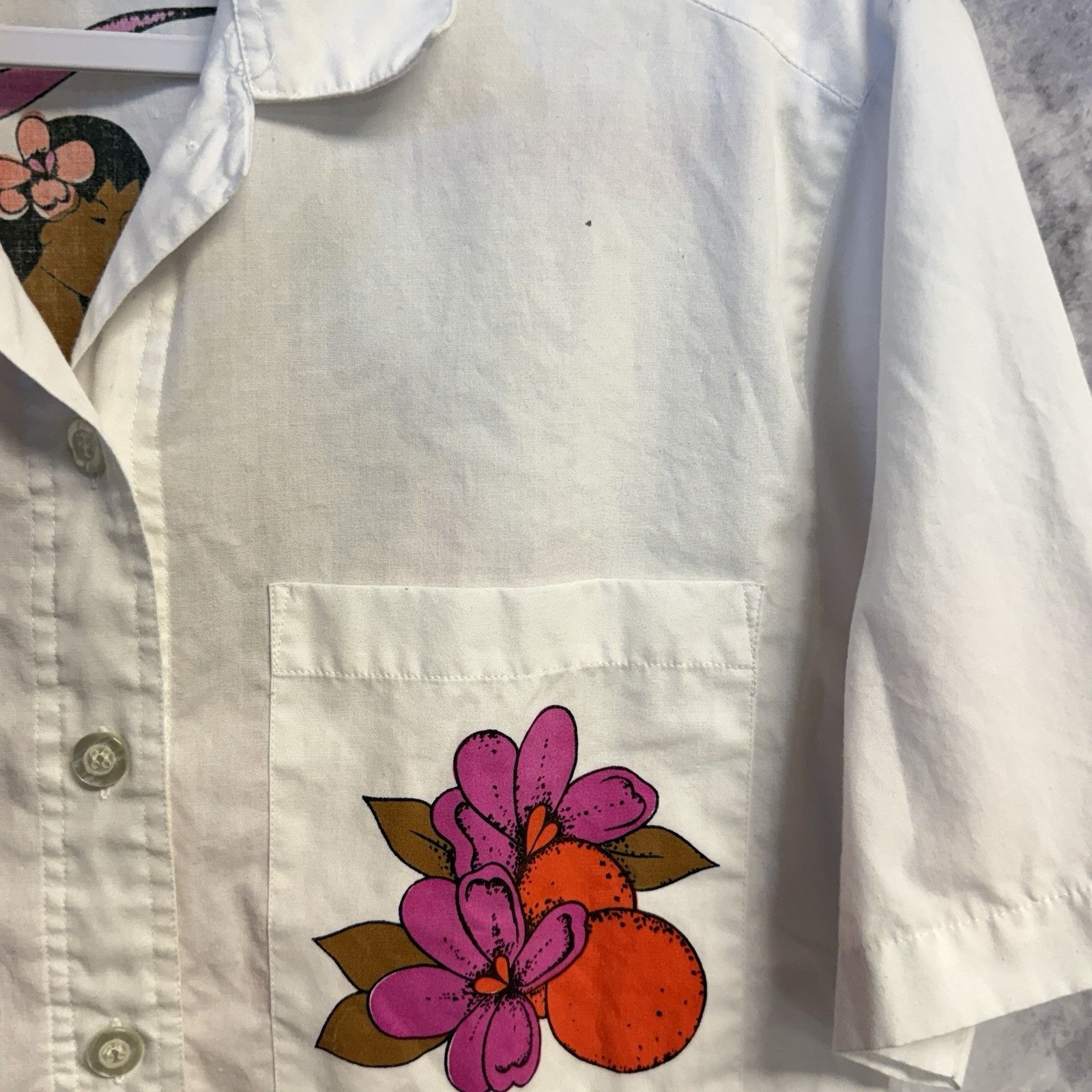 Vintage Vintage Pat Fashion Inc Shirt Womens Small White Short Sleev Size S / US 4 / IT 40 - 3 Thumbnail
