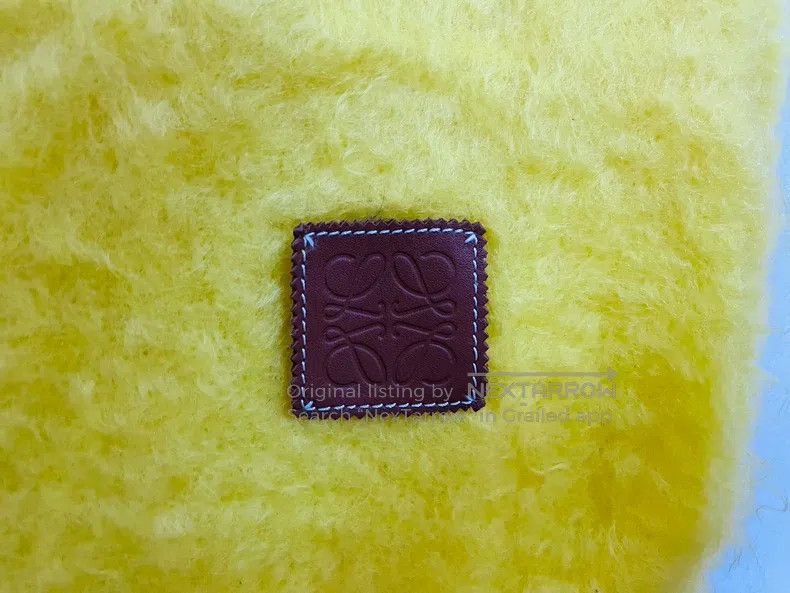 Loewe Loewe size 230*45cm Yellow mohair scarf Size ONE SIZE - 6 Thumbnail