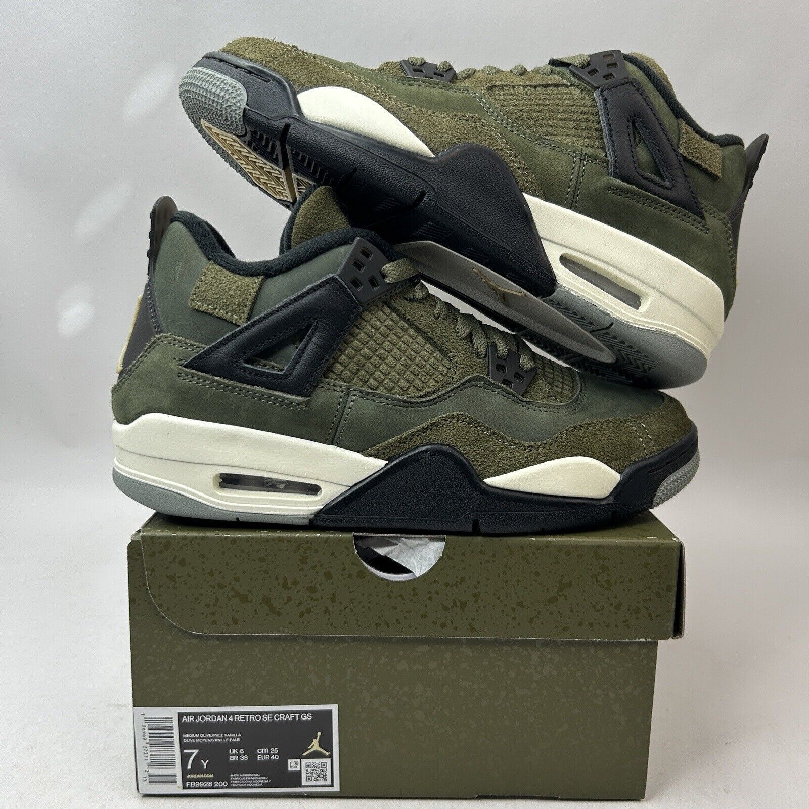 Nike Nike Air Jordan Retro 4 SE Craft “Medium Olive” 2024 Size US 8.5 / IT 38.5 - 1 Thumbnail
