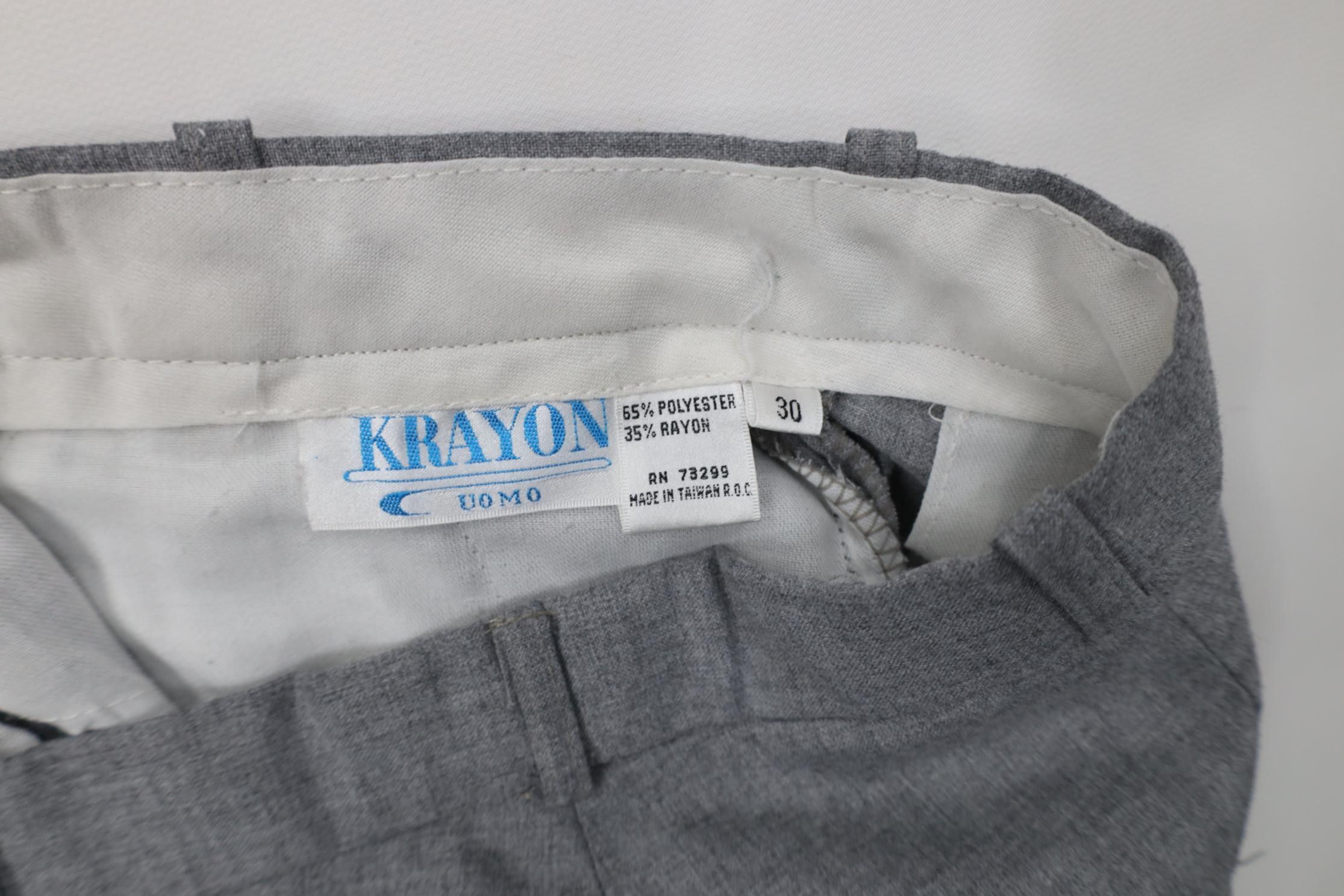 Vintage Vintage 90s Streetwear Rayon Gabardine Blend Chino Pants Size US 30 / EU 46 - 9 Thumbnail
