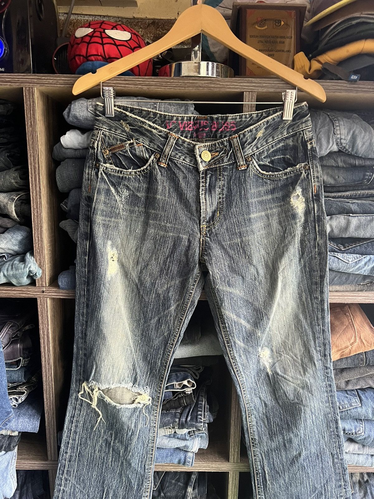 Edwin 🔥Something Edwin Vienus Bliss Distressed Denim Size 30" / US 8 / IT 44 - 4 Thumbnail