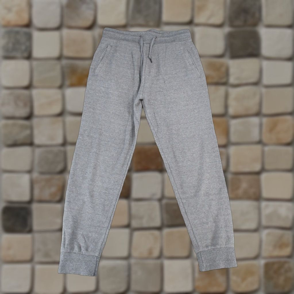 Zara Zara Joggers Womens Medium Gray Woven Drawstring Pants Knit Tapered Front Flat Closure Drawstring Womens M Gray Jogger Size 32" / US 10 / IT 46 - 1 Thumbnail