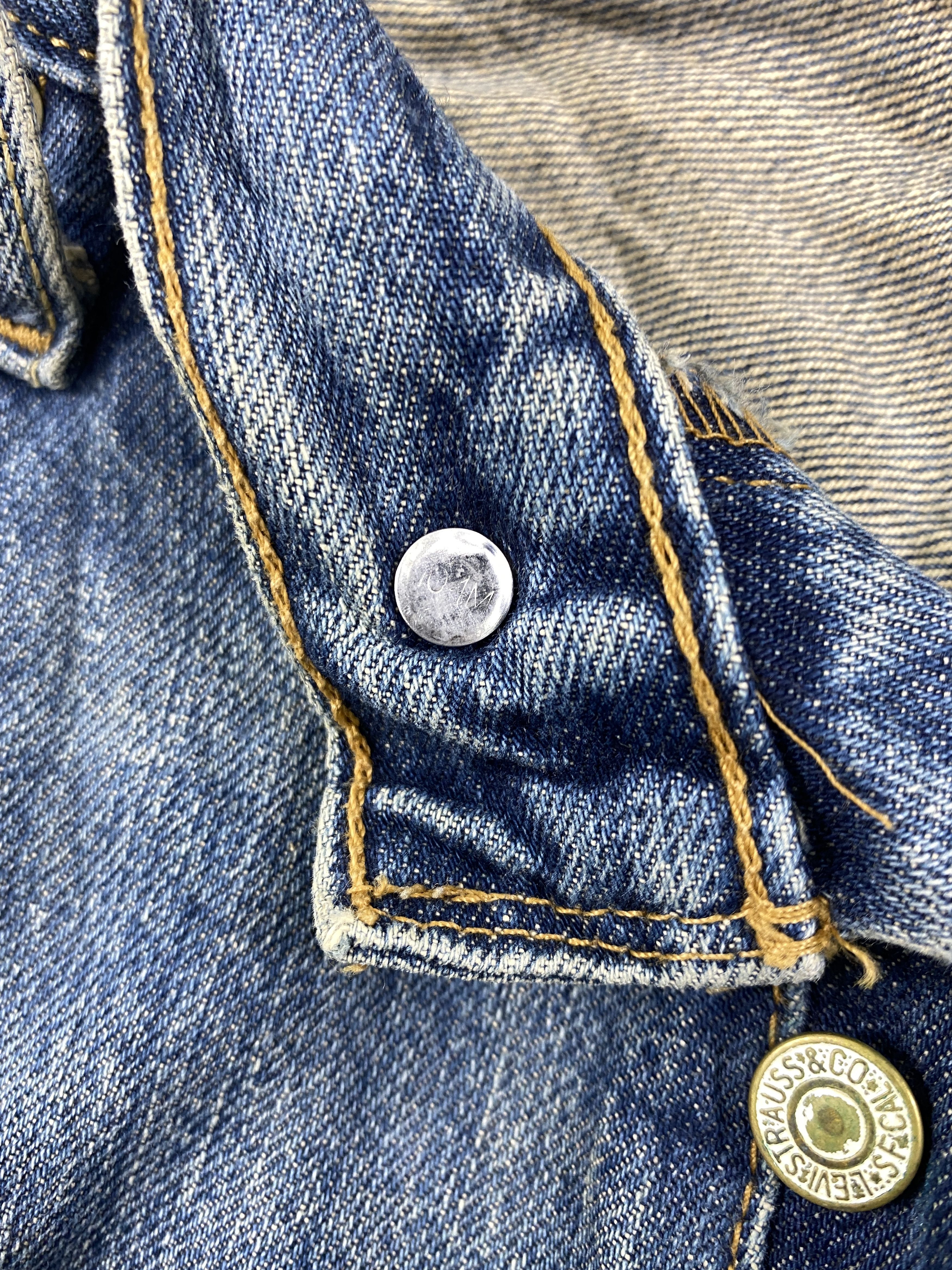 Japanese Brand Dirty Blue Vintage Levi's 501 Jeans 32x31.5 Denim -JN1573 Size US 32 / EU 48 - 7 Thumbnail