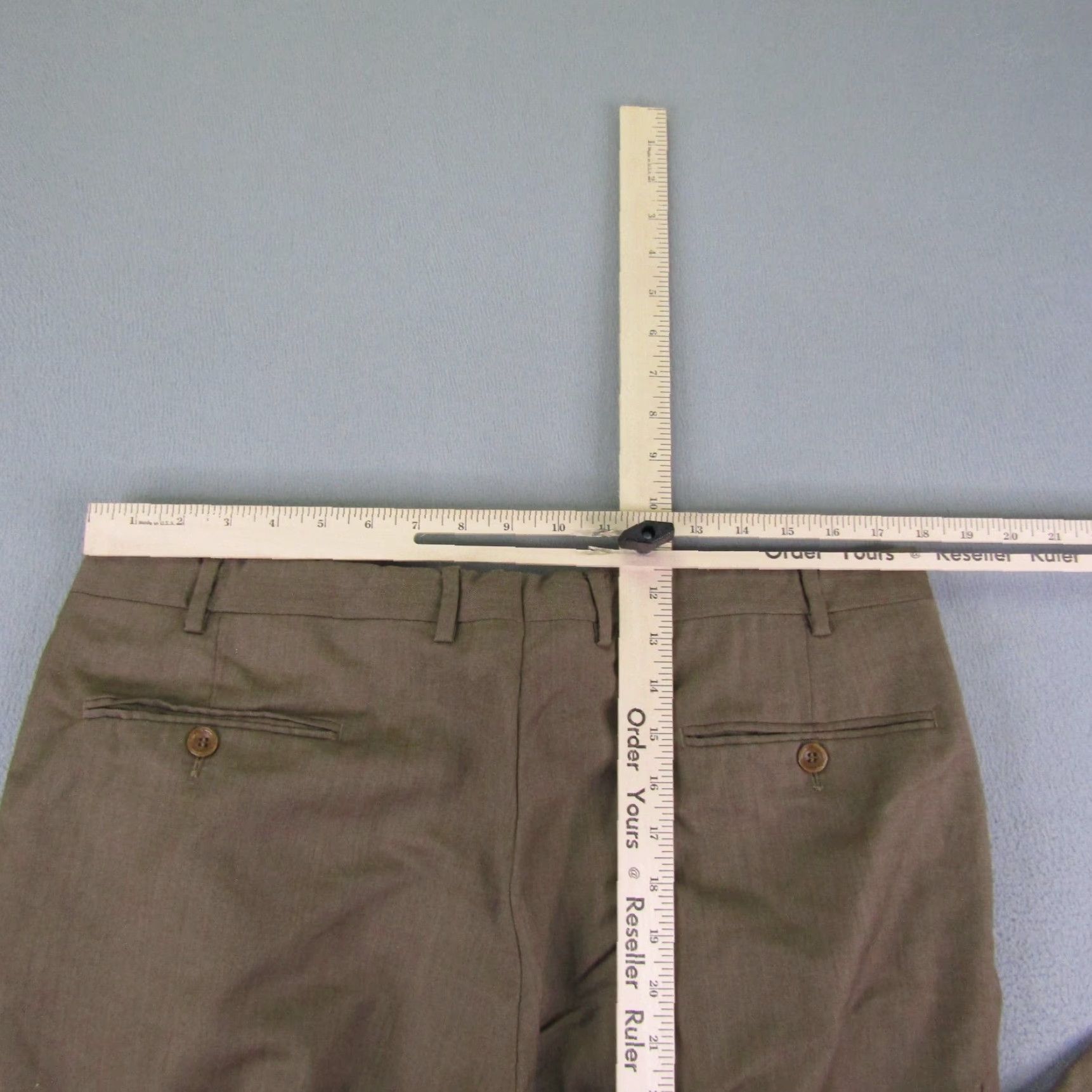 Canali VINTAGE Canali Dress Pants Mens 36x28 Brown Wool Trousers Pleated Cuffed Wide Leg Italy 90s Mens Size US 36 / EU 52 - 7 Thumbnail