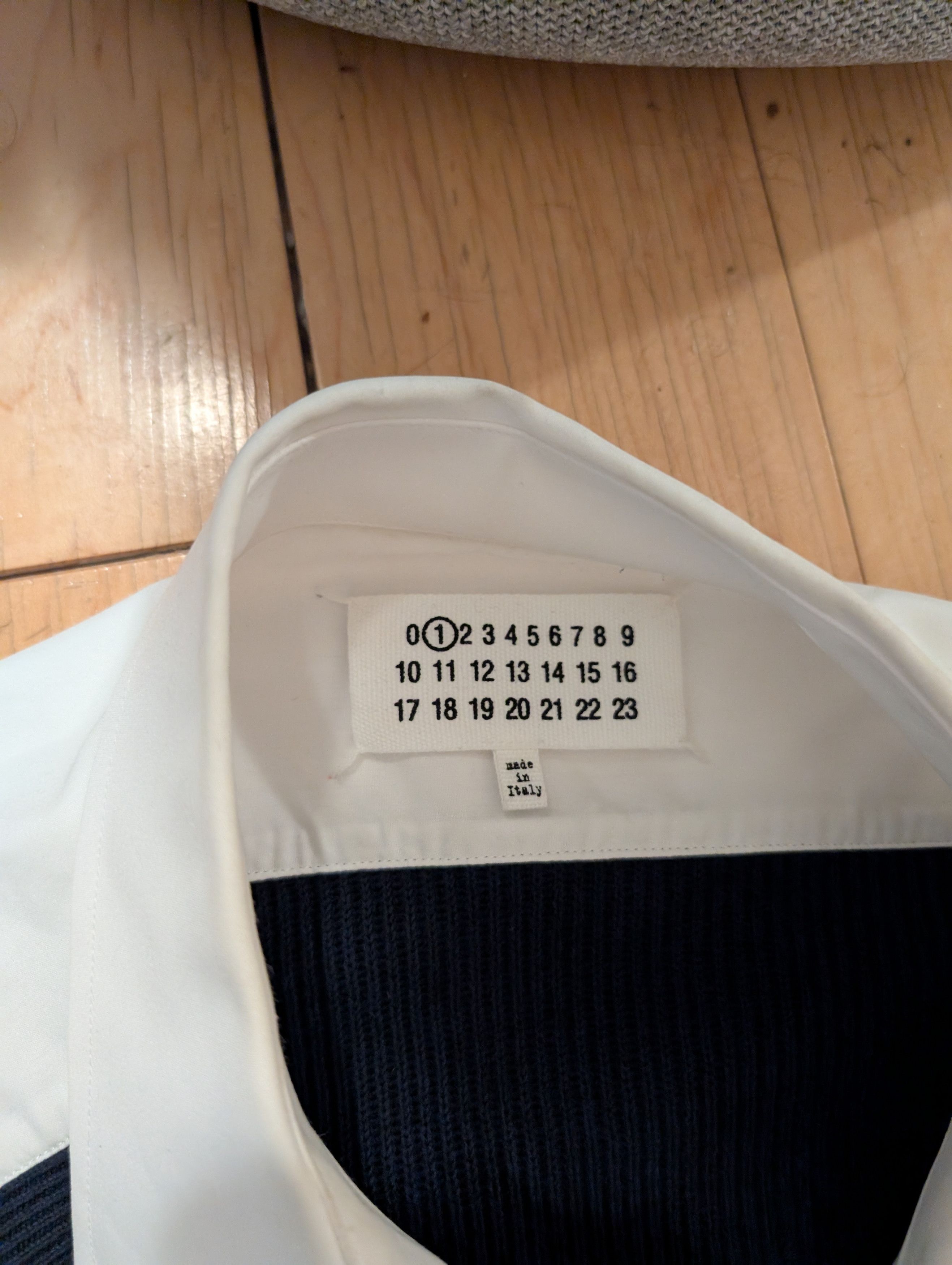 Maison Margiela Maison Margiela Blue Knit Midi Shirt Dress XS Size XS / US 0-2 / IT 36-38 - 3 Thumbnail
