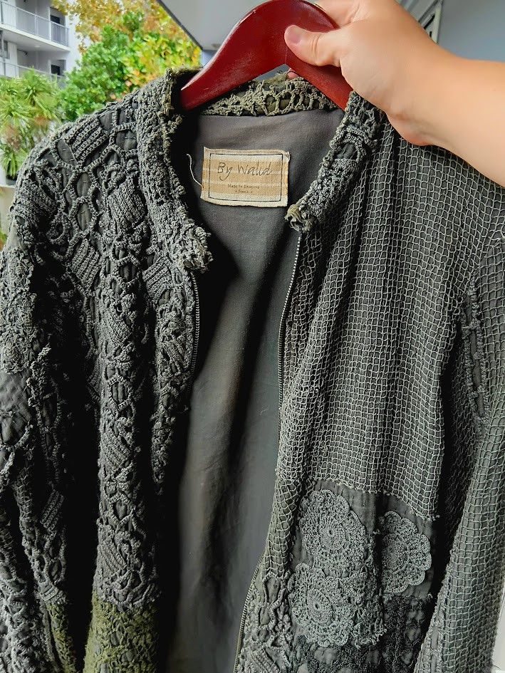 By Walid By Walid green zip up jacket with embroidery patchwork Size US M / EU 48-50 / 2 - 1 Thumbnail