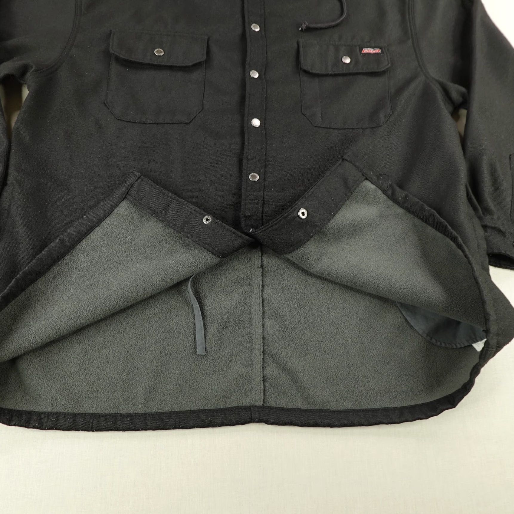 Dickies Dickies Jacket Men 2XL Black Fleece Chore Work Coat Snap Up Hooded Lined Pockets Soft Shell Outdoor Winter Mens Size US XXL / EU 58 / 5 - 5 Thumbnail