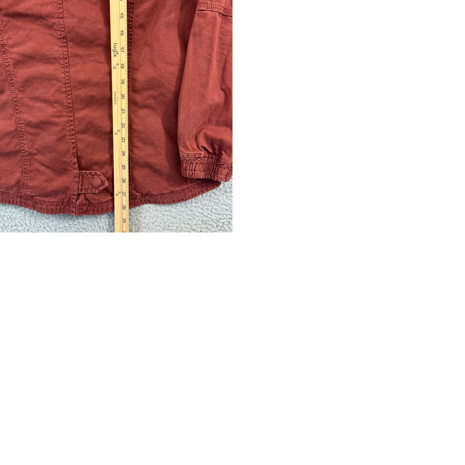 American Eagle Outfitters VINTAGE American Eagle Jacket Womens Medium Red Cargo Utility Military Hooded Zip Y2K Size M / US 6-8 / IT 42-44 - 9 Thumbnail