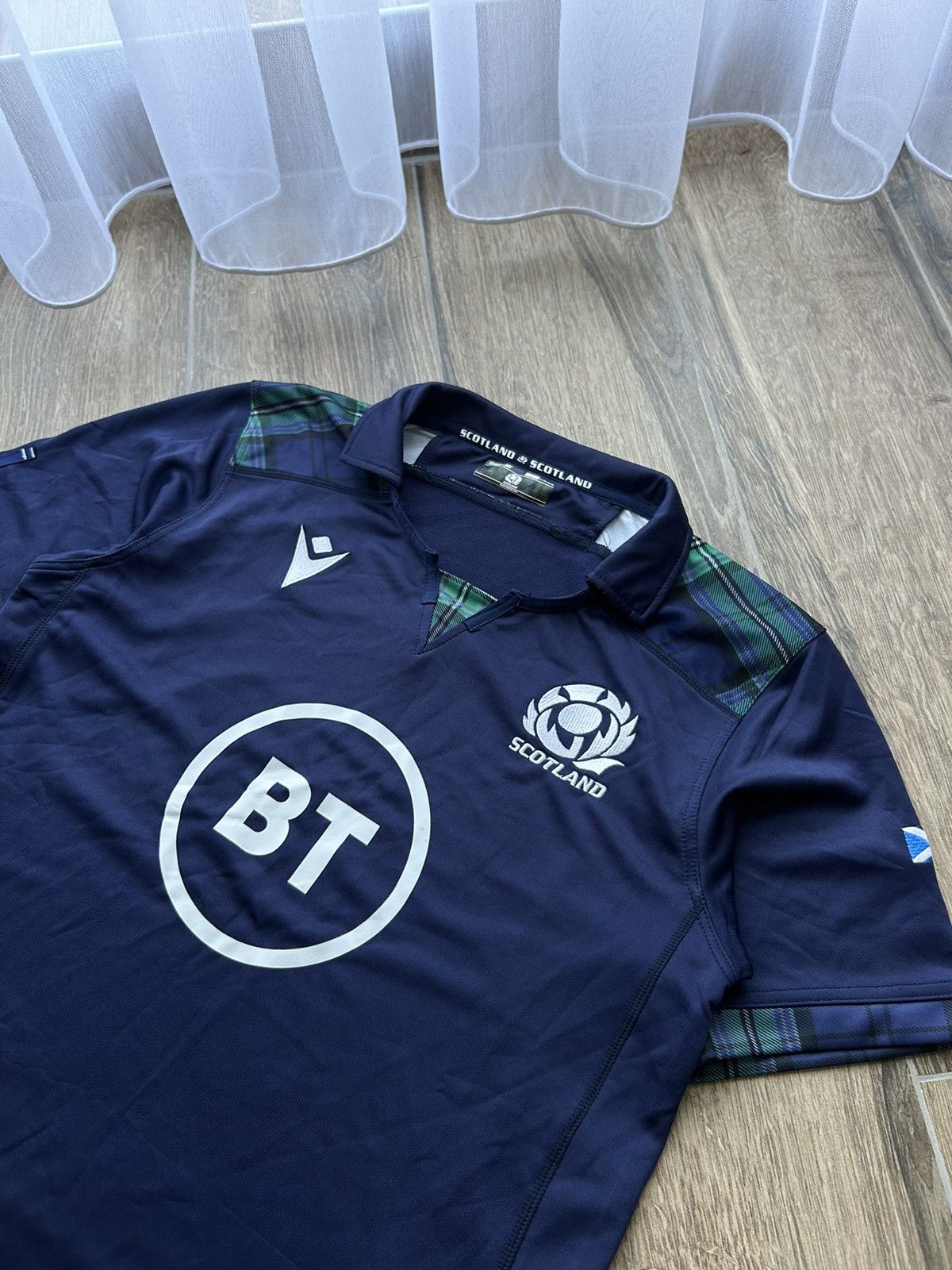Macron × Rugby Ralph Lauren Macron Scotland 🏴󠁧󠁢󠁳󠁣󠁴󠁿 rare limited rugby jersey mens Size US L / EU 52-54 / 3 - 2 Thumbnail