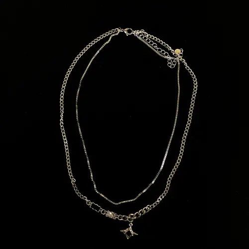 VIBE Star Chain Goth Punk Jewelry Pop Electro Necklace Size ONE SIZE - 4 Thumbnail