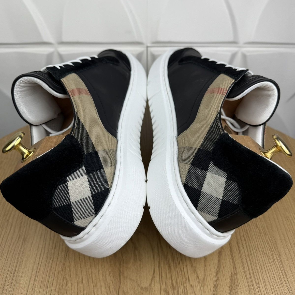Burberry BURBERRY LONDON Sneakers Low-Top Shoes New Reeth Nova Check Size US 12 / EU 45 - 6 Thumbnail
