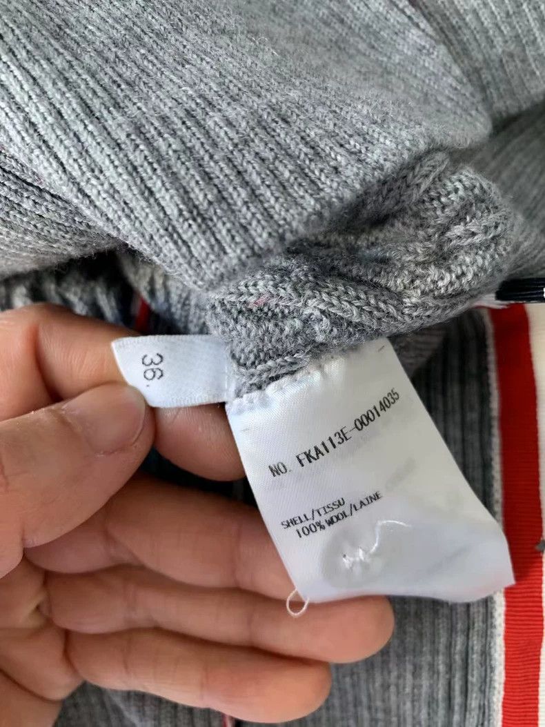 Thom Browne Thom Browne Grey sweater Size XS / US 0-2 / IT 36-38 - 8 Thumbnail
