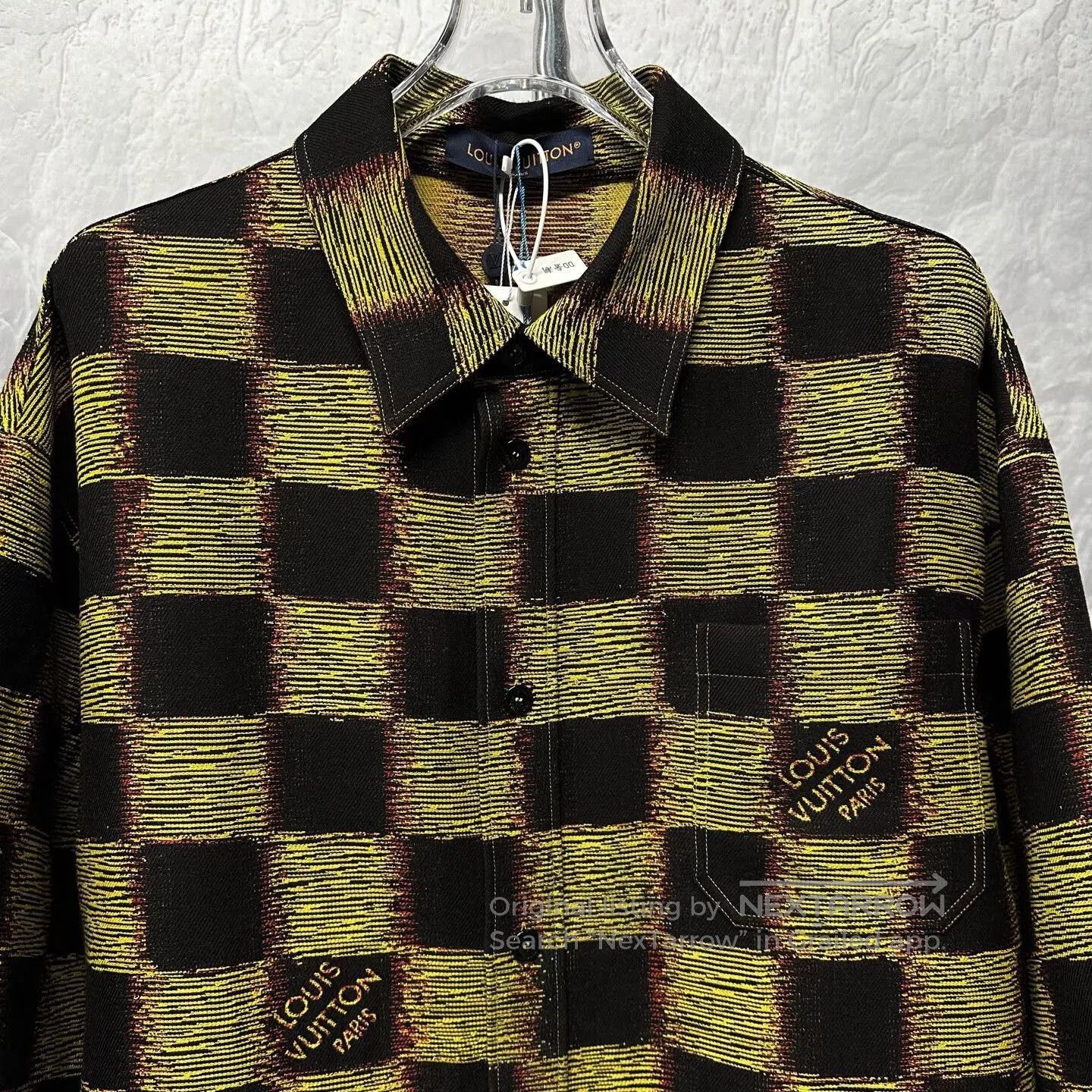 Louis Vuitton louis vuitton black yellow checkered shirt. Size US XXL / EU 58 / 5 - 2 Thumbnail