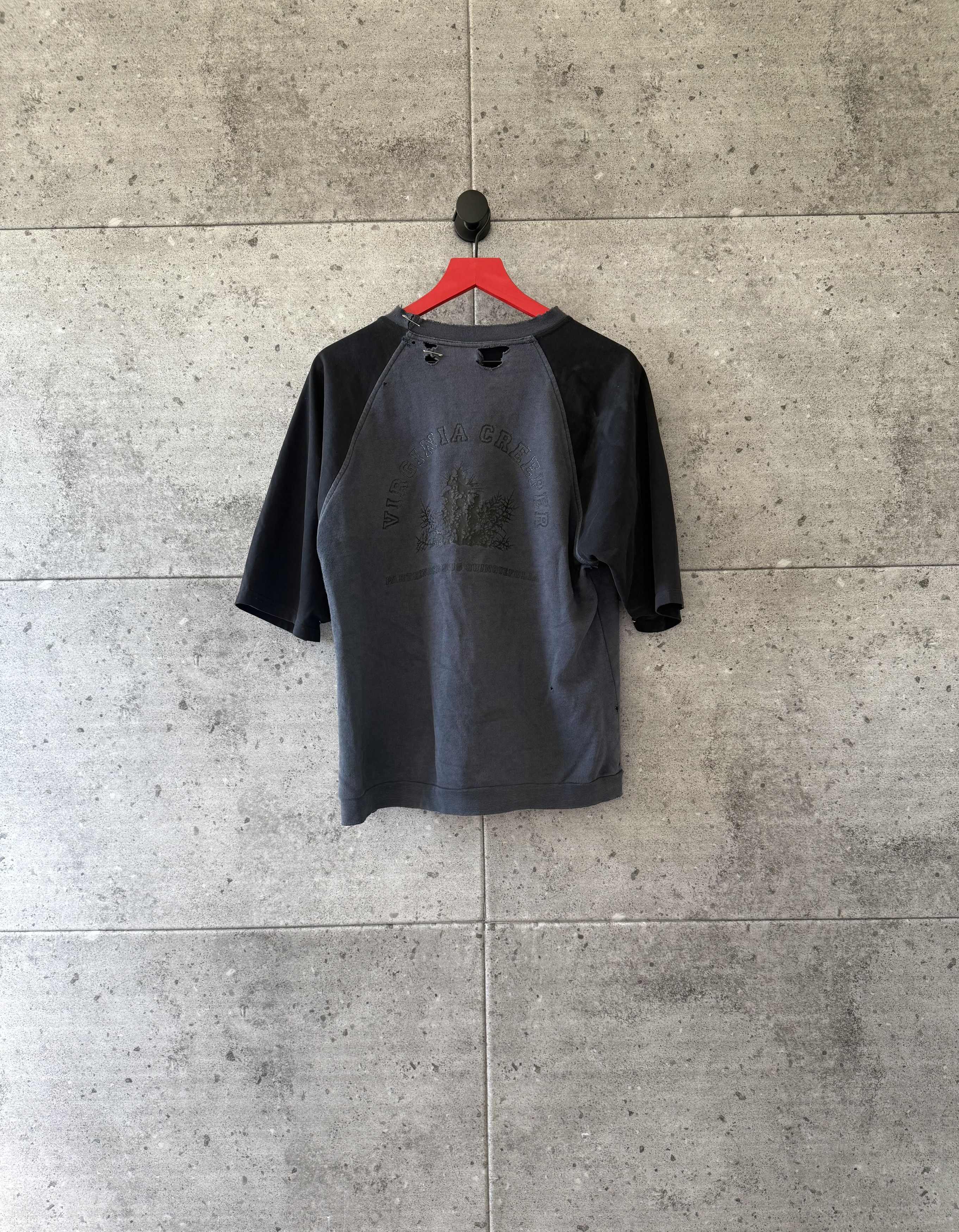 Raf Simons Raf Simons og Virginia creeper thrashed raglan t shirt Size US M / EU 48-50 / 2 - 1 Thumbnail