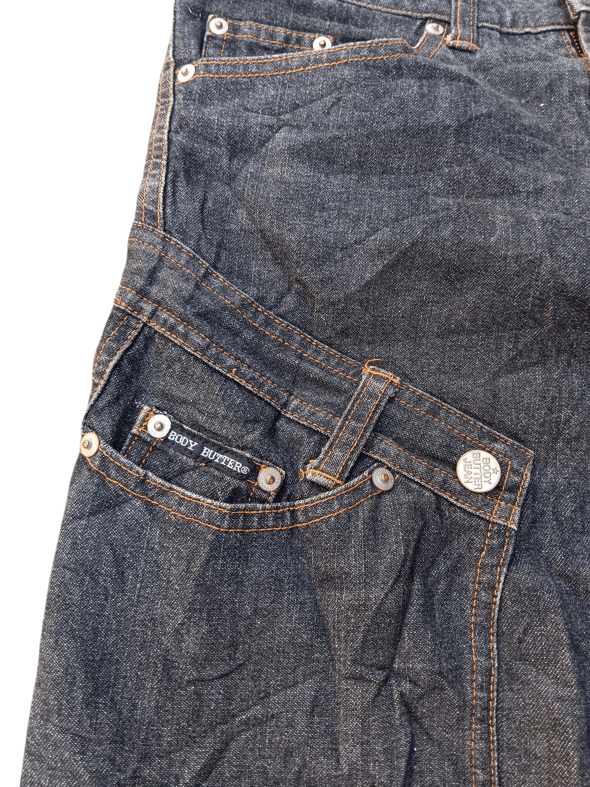 Japanese Brand Body butter rebuild denim flare bootcut Size US 31 - 5 Thumbnail