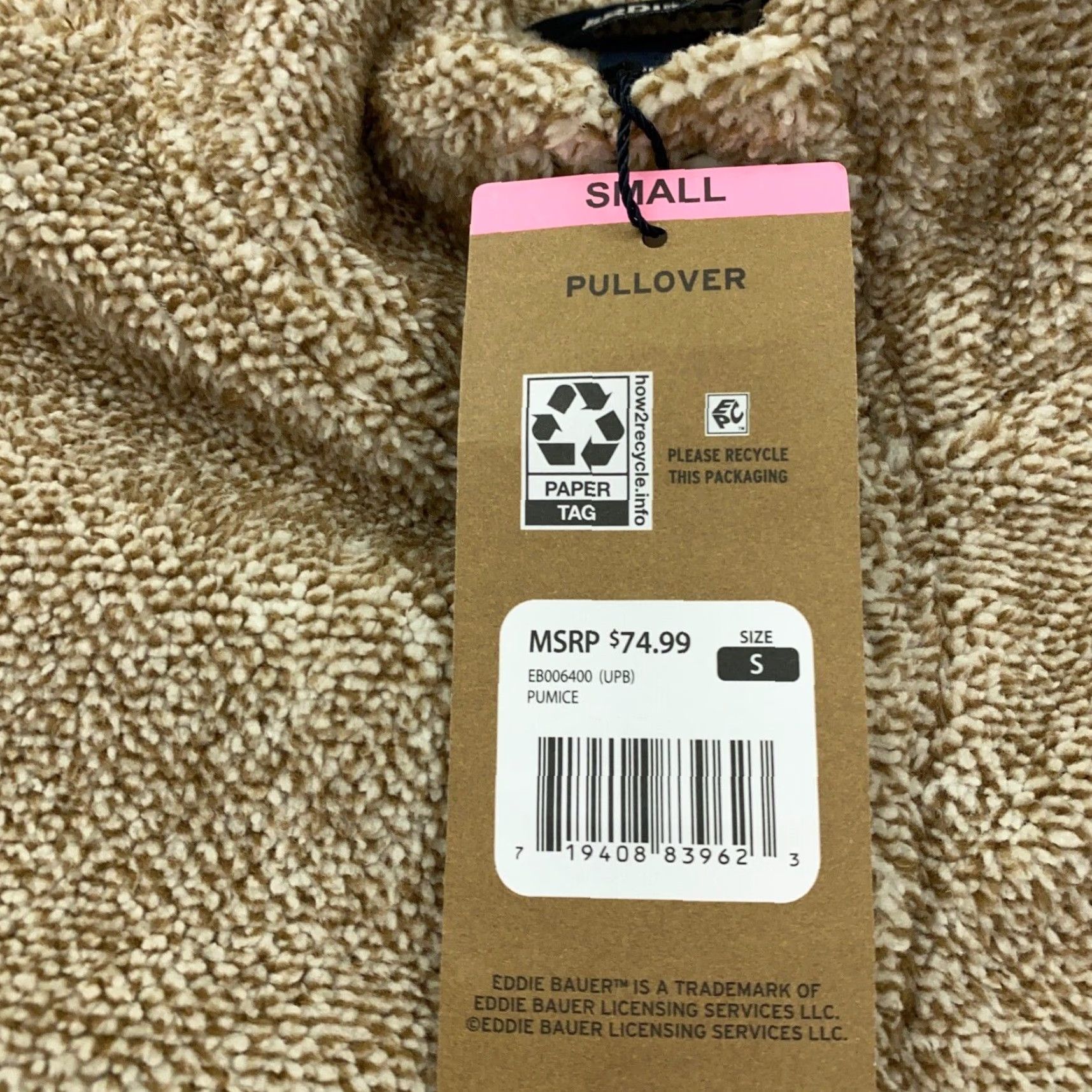 Eddie Bauer Eddie Bauer Sweatshirt Small Pumice 1/4 Button Up Long Sleeve Pullover Womens Size S / US 4 / IT 40 - 6 Thumbnail
